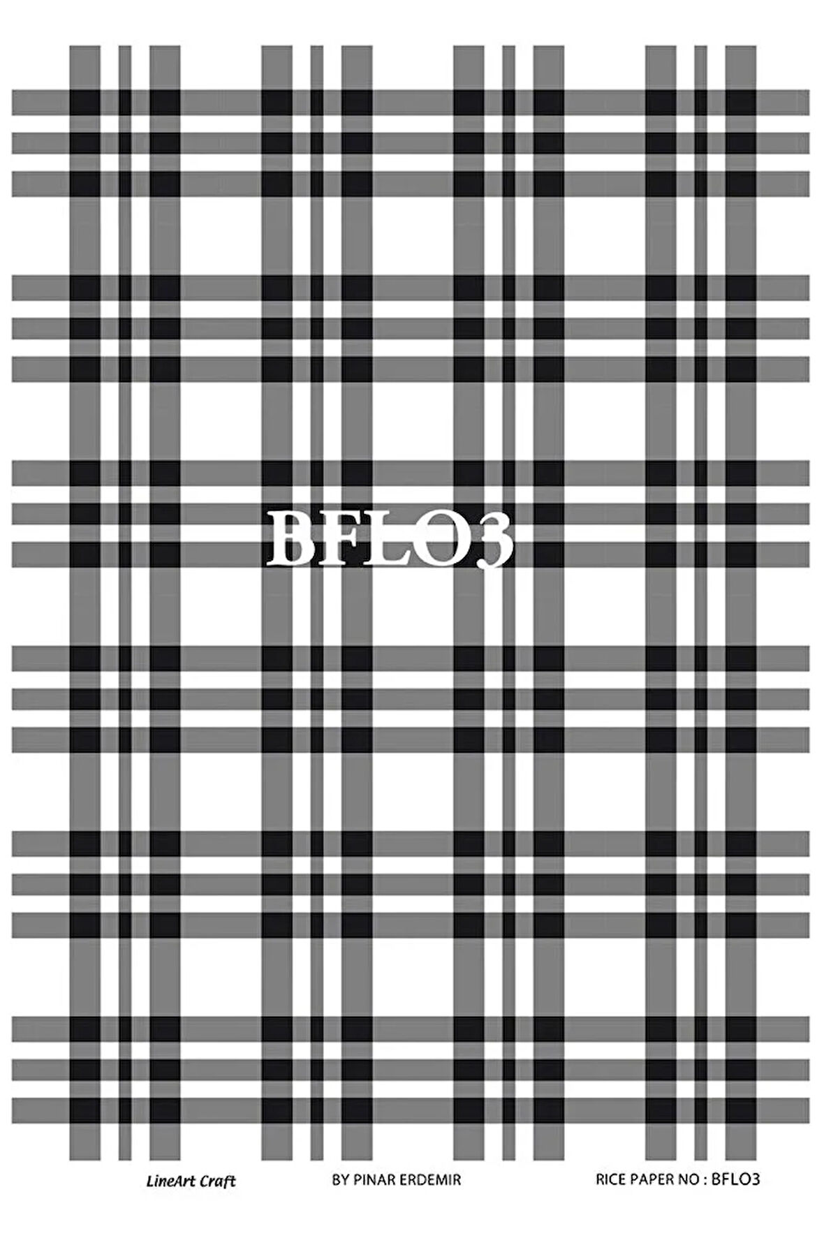 Bflo3 Siyah, Beyaz Buffalo Serisi Pirinç Dekopaj