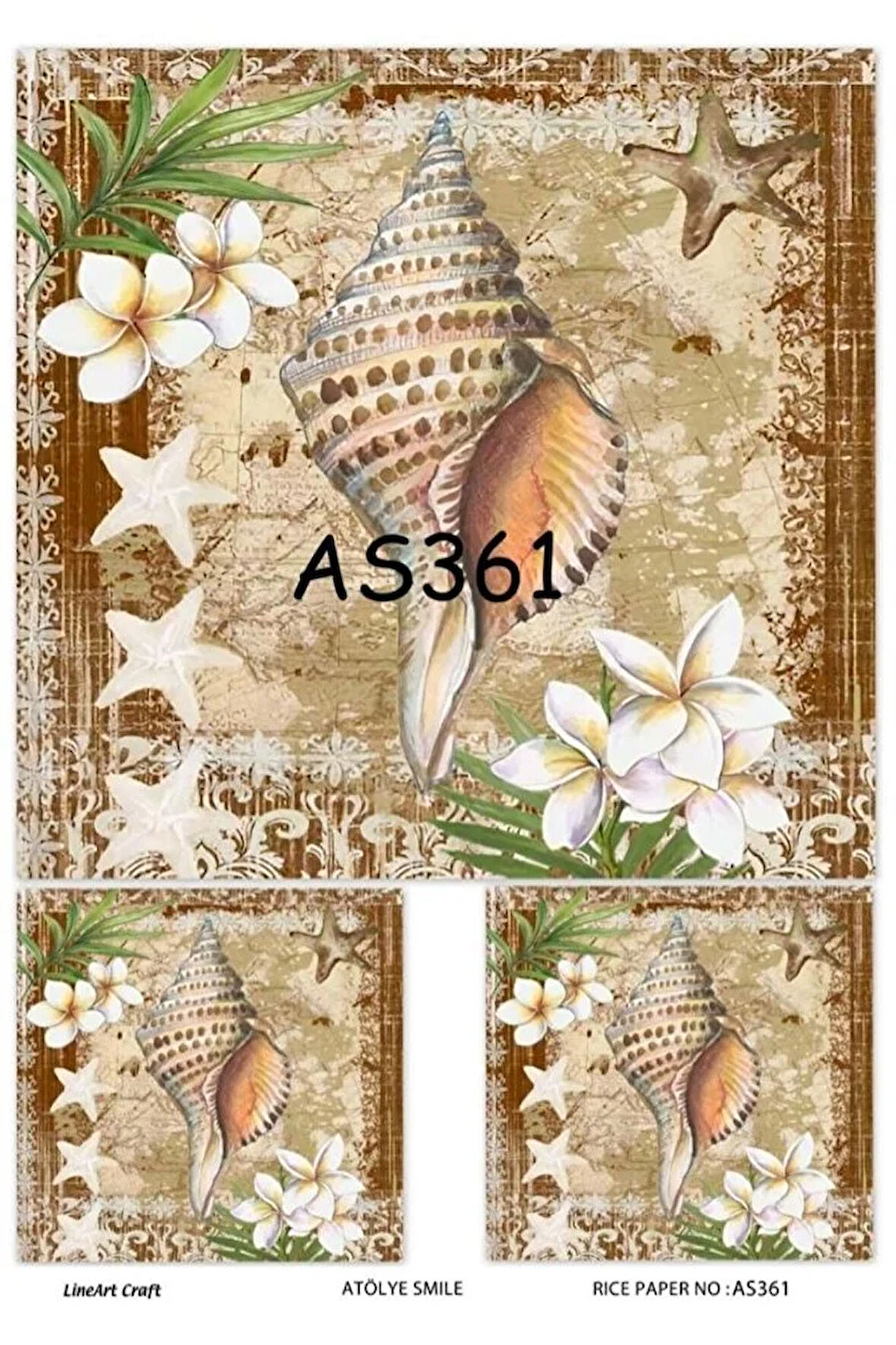 Atölye Smile AS361 Pirinç Dekopaj 30x42