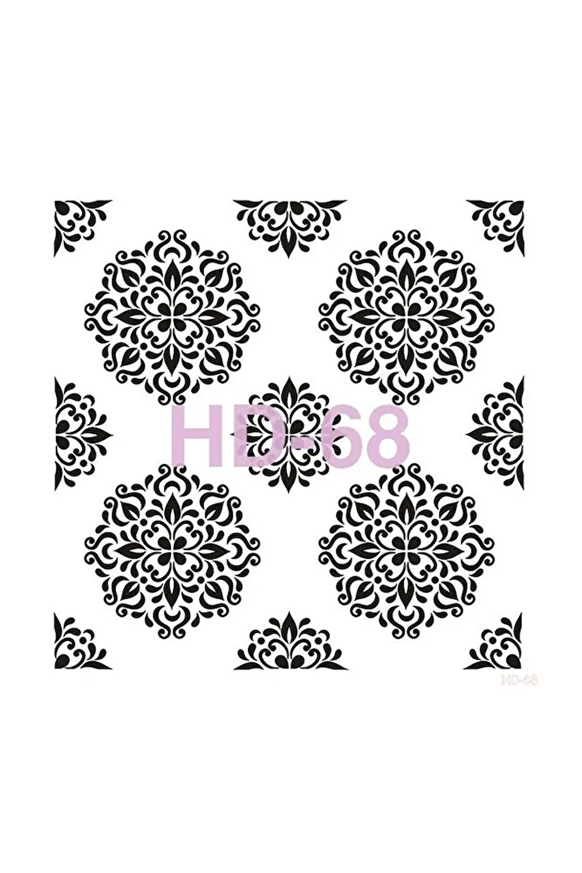 HD68 Damask Desen Stencil 45*45