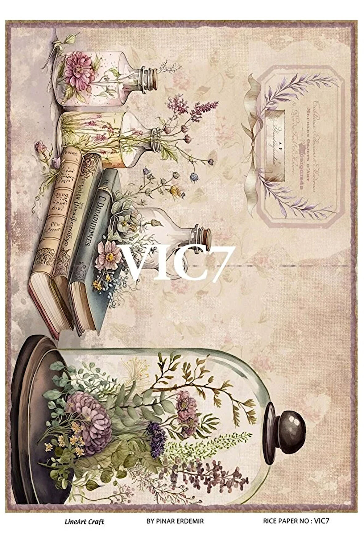 Victorian Serisi VIC7 Desenli Pirinç Dekopaj 30x42