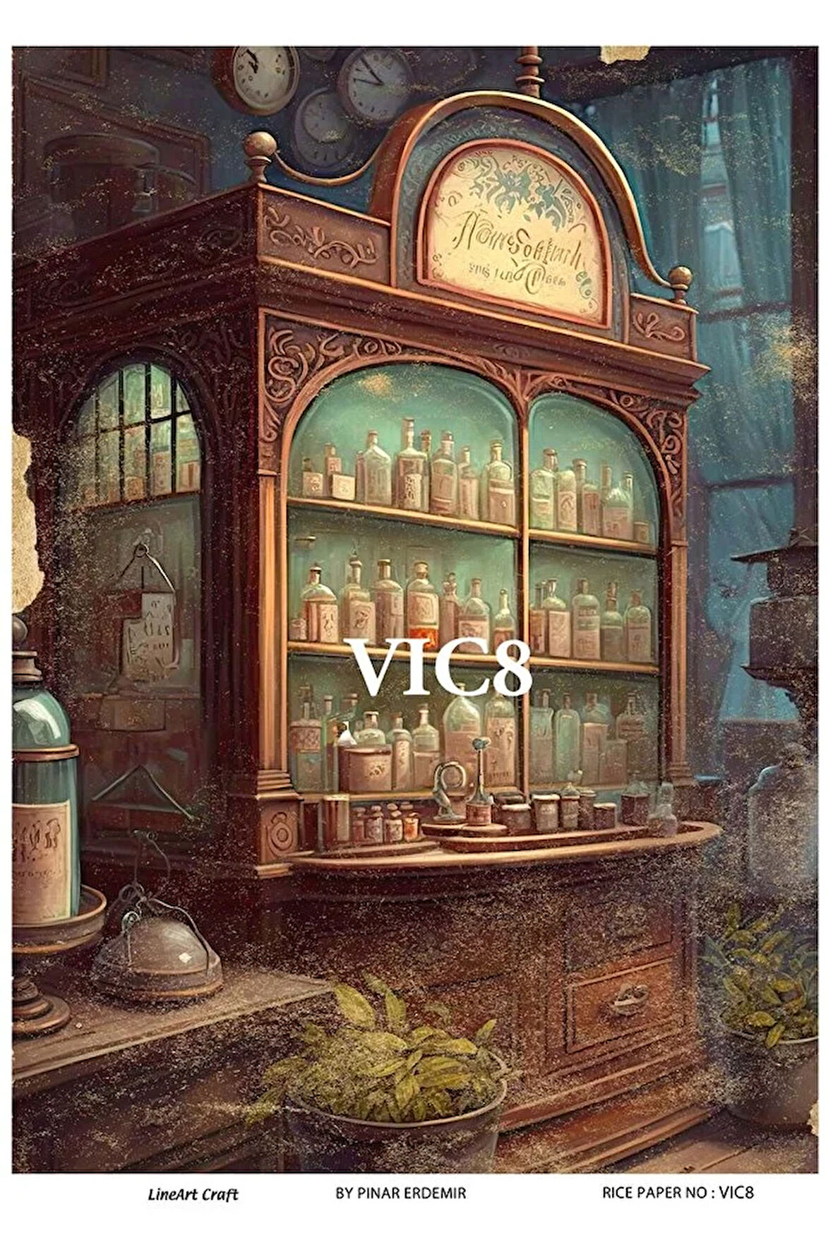 Victorian Serisi VIC8 Desenli Pirinç Dekopaj 30x42