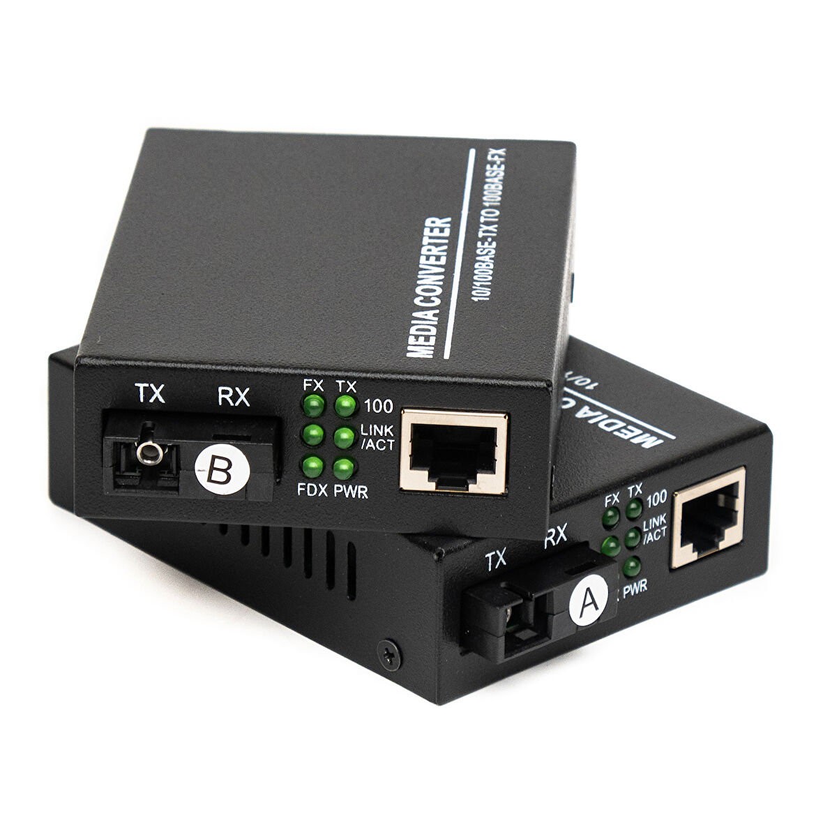 Fiber Optik Media Converter 100 Mbit (2 Adet) 1 Çift