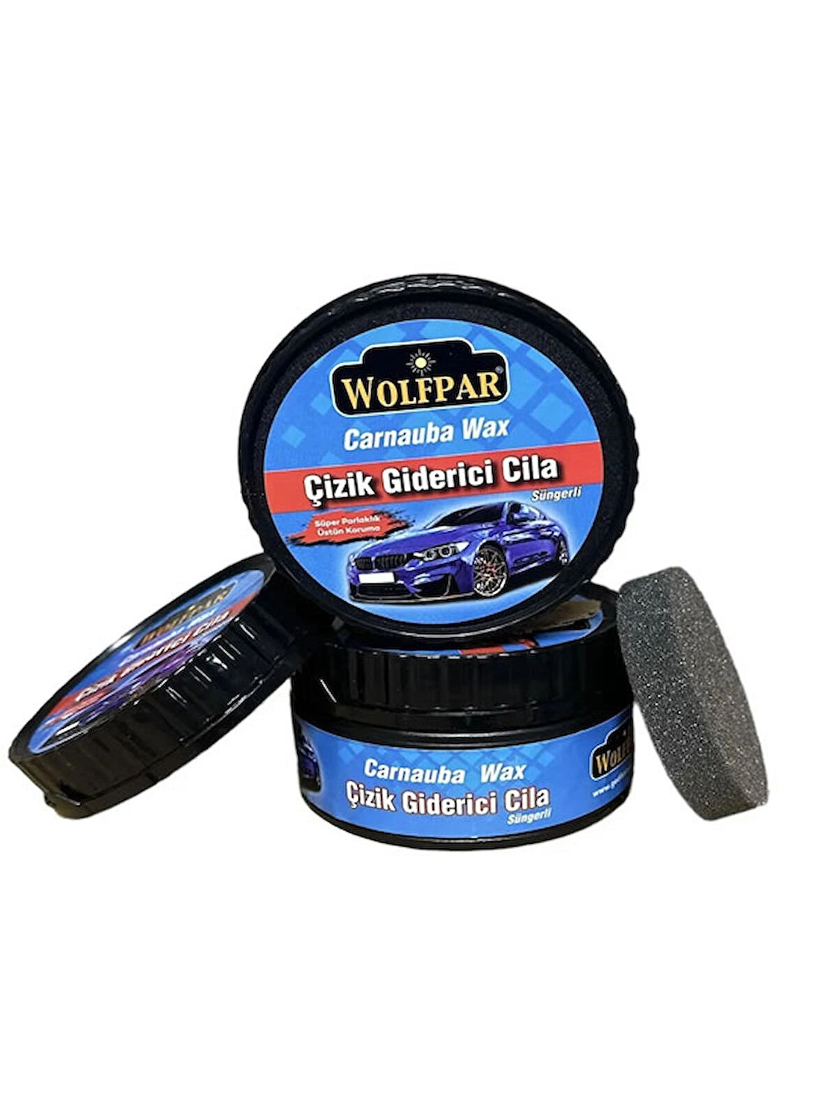 WOLFPAR CARNAUBA WAX ÇİZİK GİDERİCİ CİLA 270 GR SÜNGERLİ