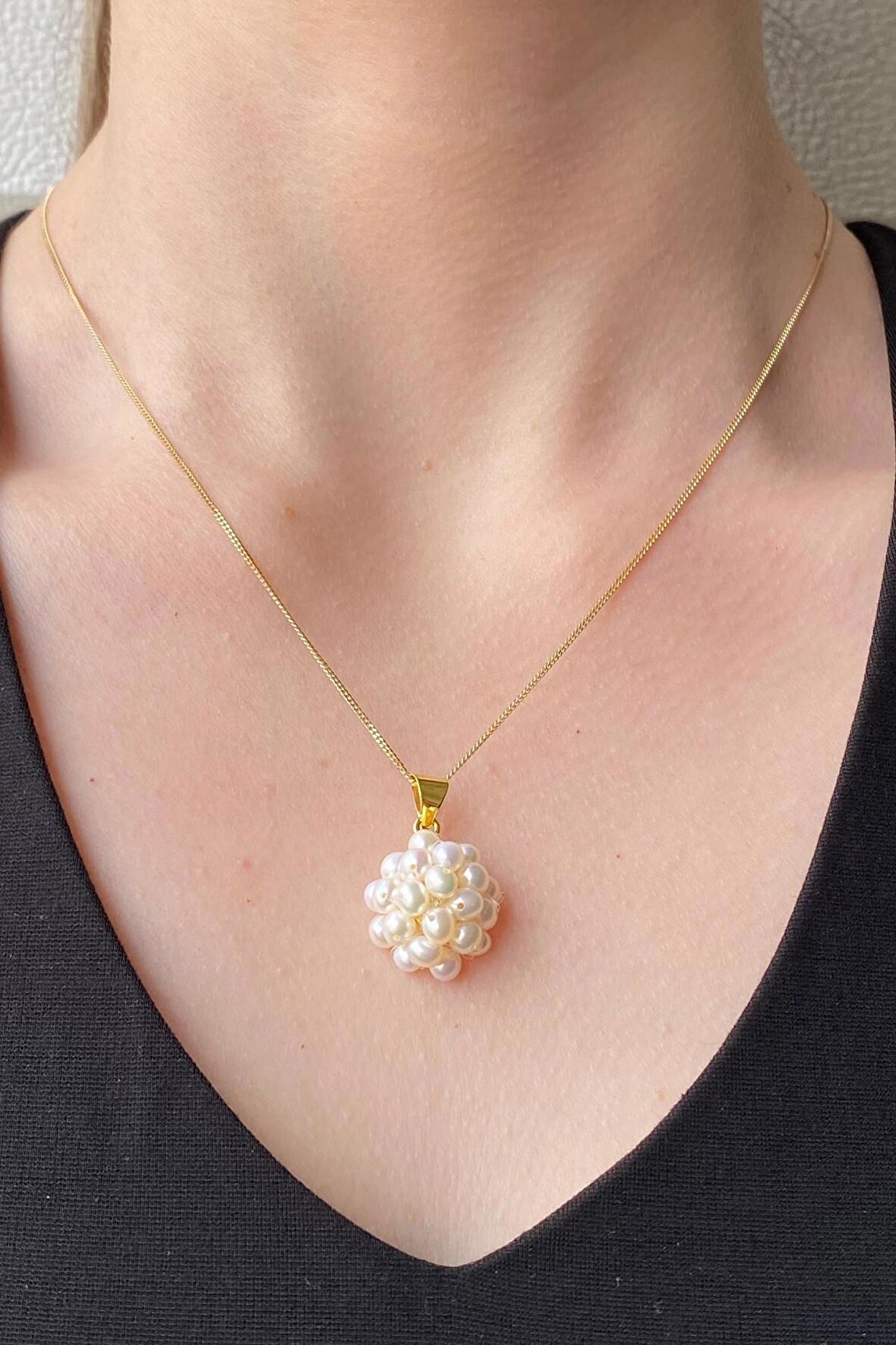 Birinci1926 925 Ayar Gümüş Kadın Prenses Model İnci Kolye