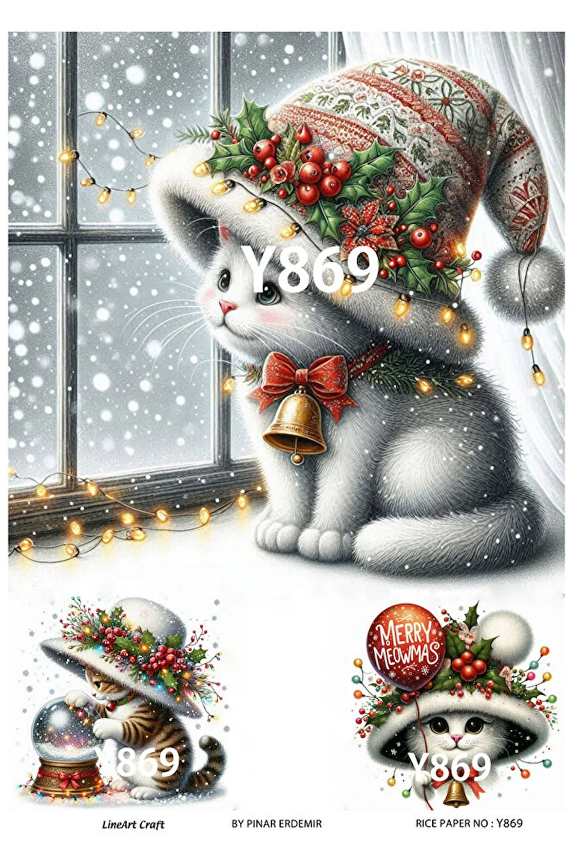 Yeniyıl Serisi Y869 Pirinç Dekopaj 30 * 42 cm