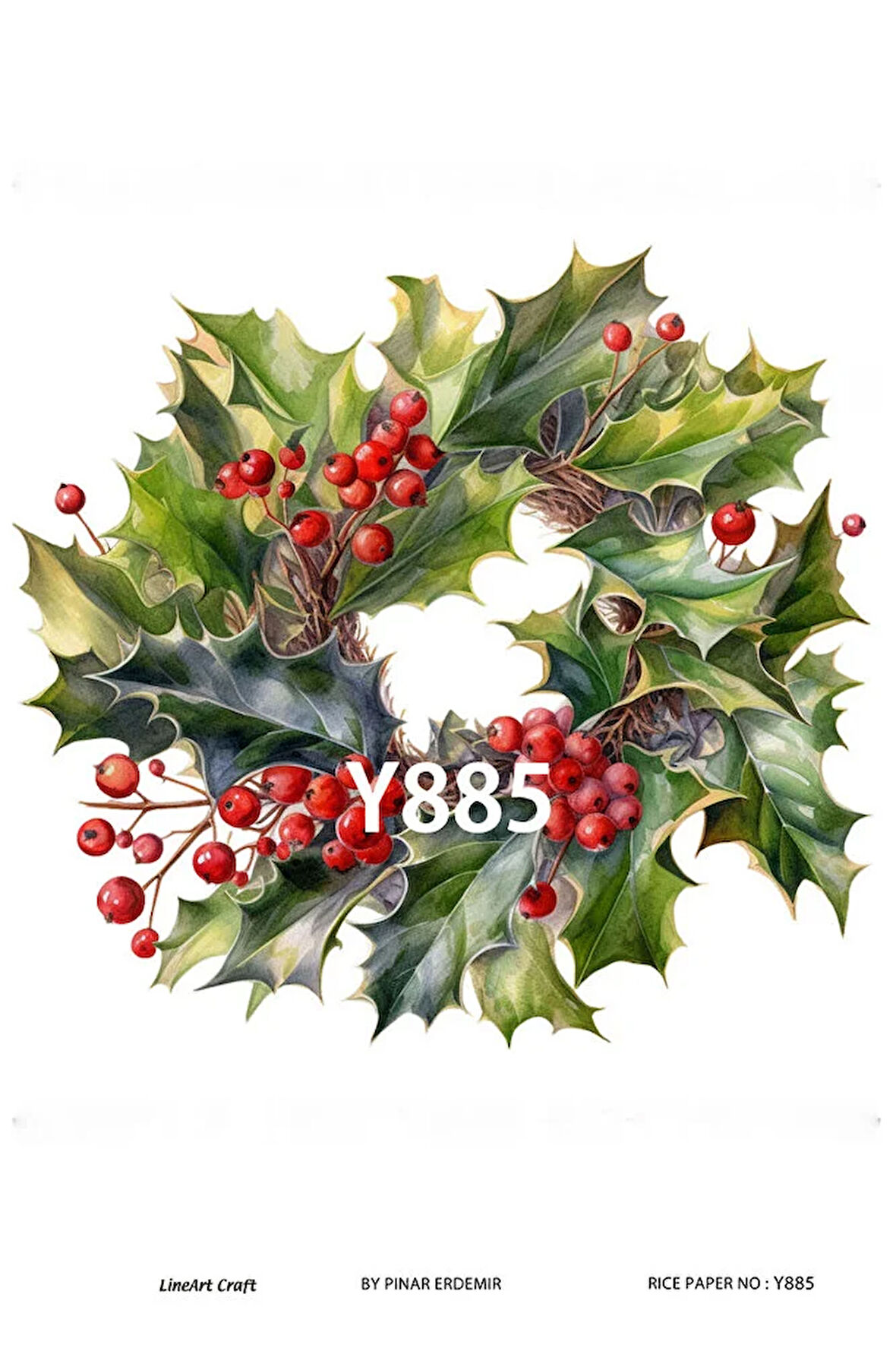 Yeniyıl Serisi Y885 Pirinç Dekopaj 30 * 42 cm