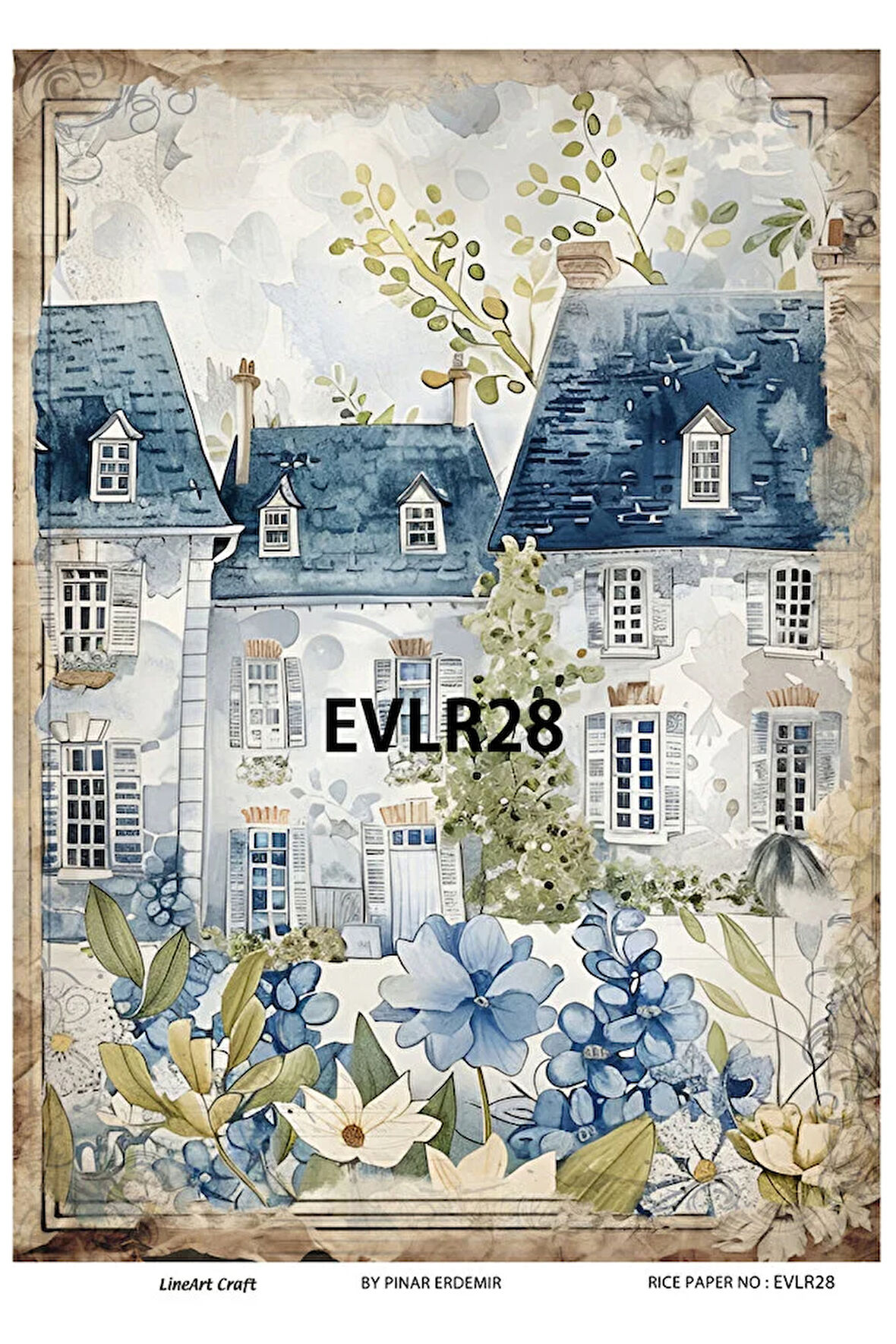 Evler Serisi EVLR28  Pirinç Dekopaj 30 * 42 cm