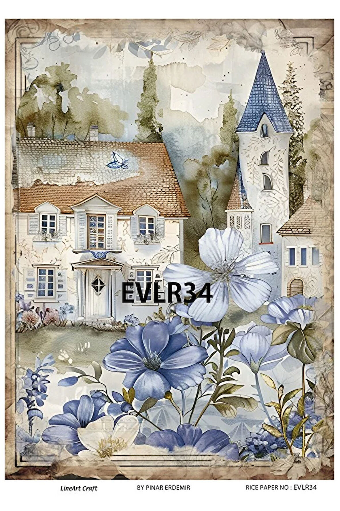 Evler Serisi EVLR34 Pirinç Dekopaj 30 * 42 cm