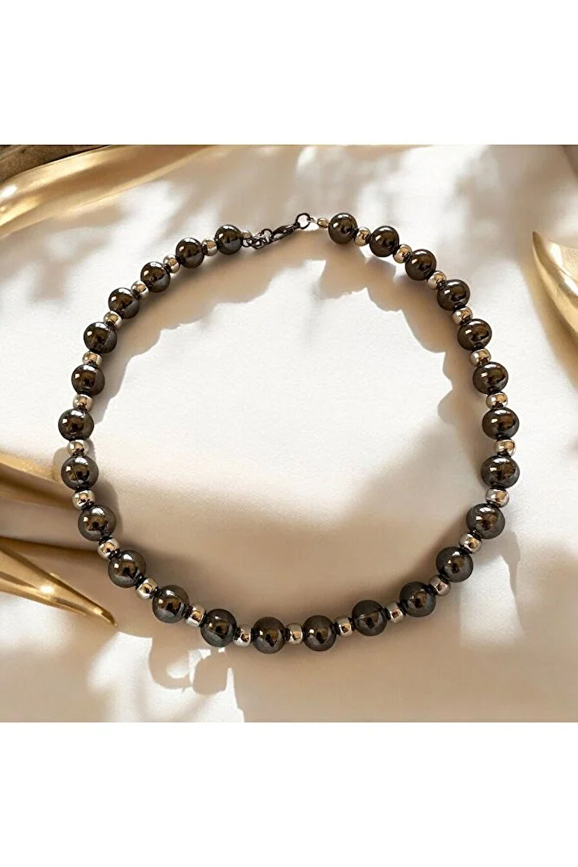 Hematit Taşlı Kolye, Choker Kolye