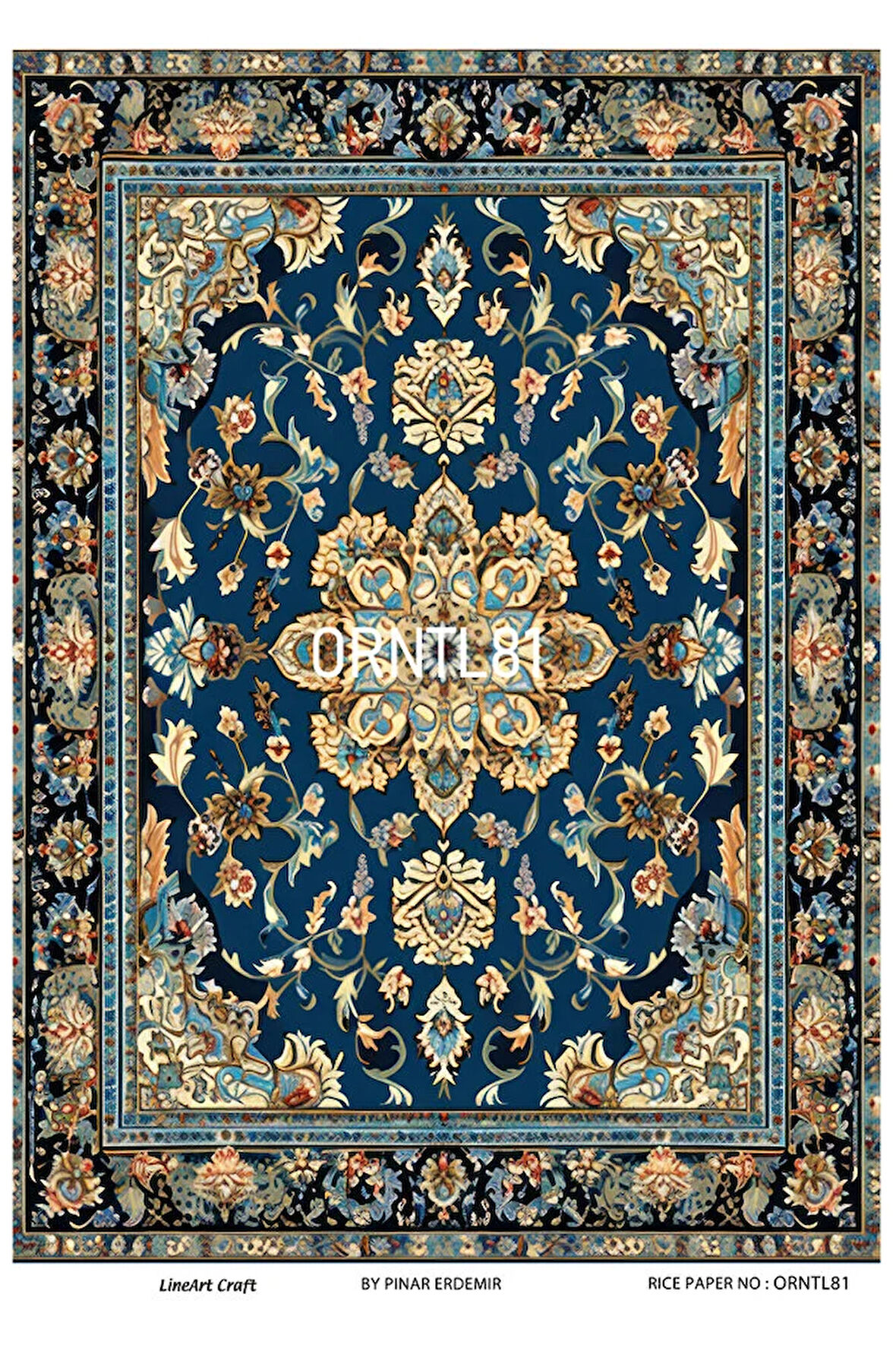 ORNTL81 Etnik, Oryental Desenli 30*42 cm Pirinç Dekopaj