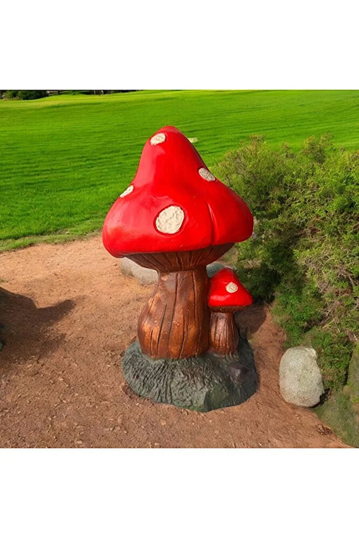 Mantar Bahçe Heykeli, Büyük Mantar Dekor, Yavrulu Mantar