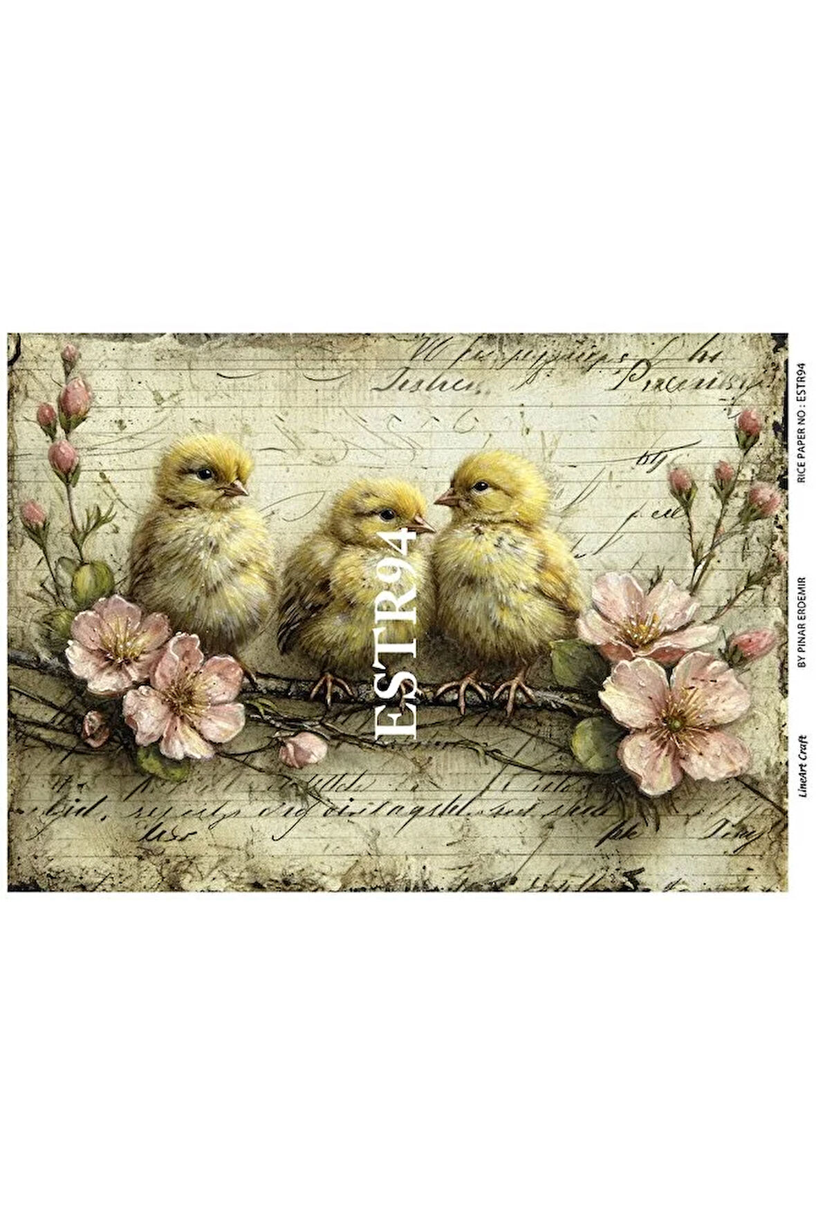 Paskalya Serisi ESTR94 29*42 cm Pirinç Dekopaj