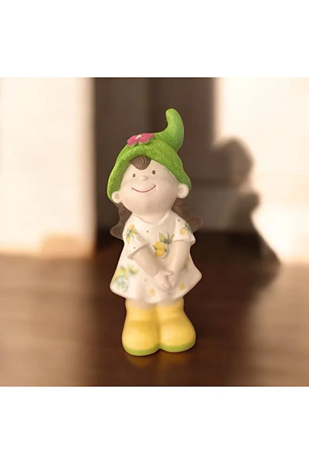 Küçük Kız Cüce Heykeli, Kız Cüce Bahçe Heykeli, Cüce Obje, Bahçe Konsept, Limon Dekorasyon