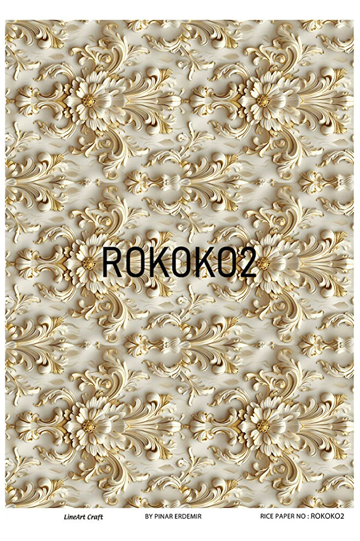 Rokoko Serisi ROKOKO2 Pirinç Dekopaj 30*42 cm