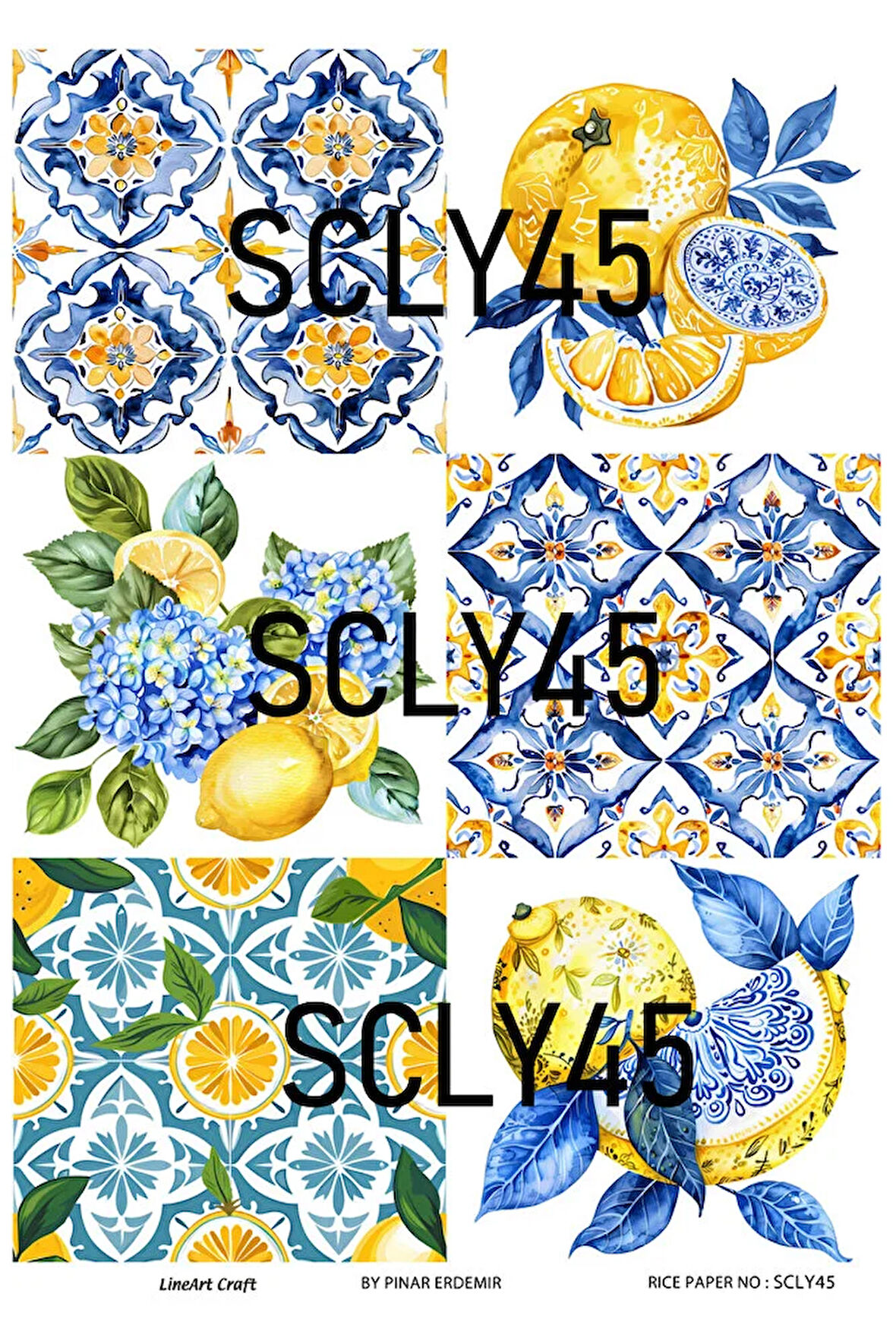 Sicilian Serisi SCLY45 Pirinç Dekopaj 30*42 cm