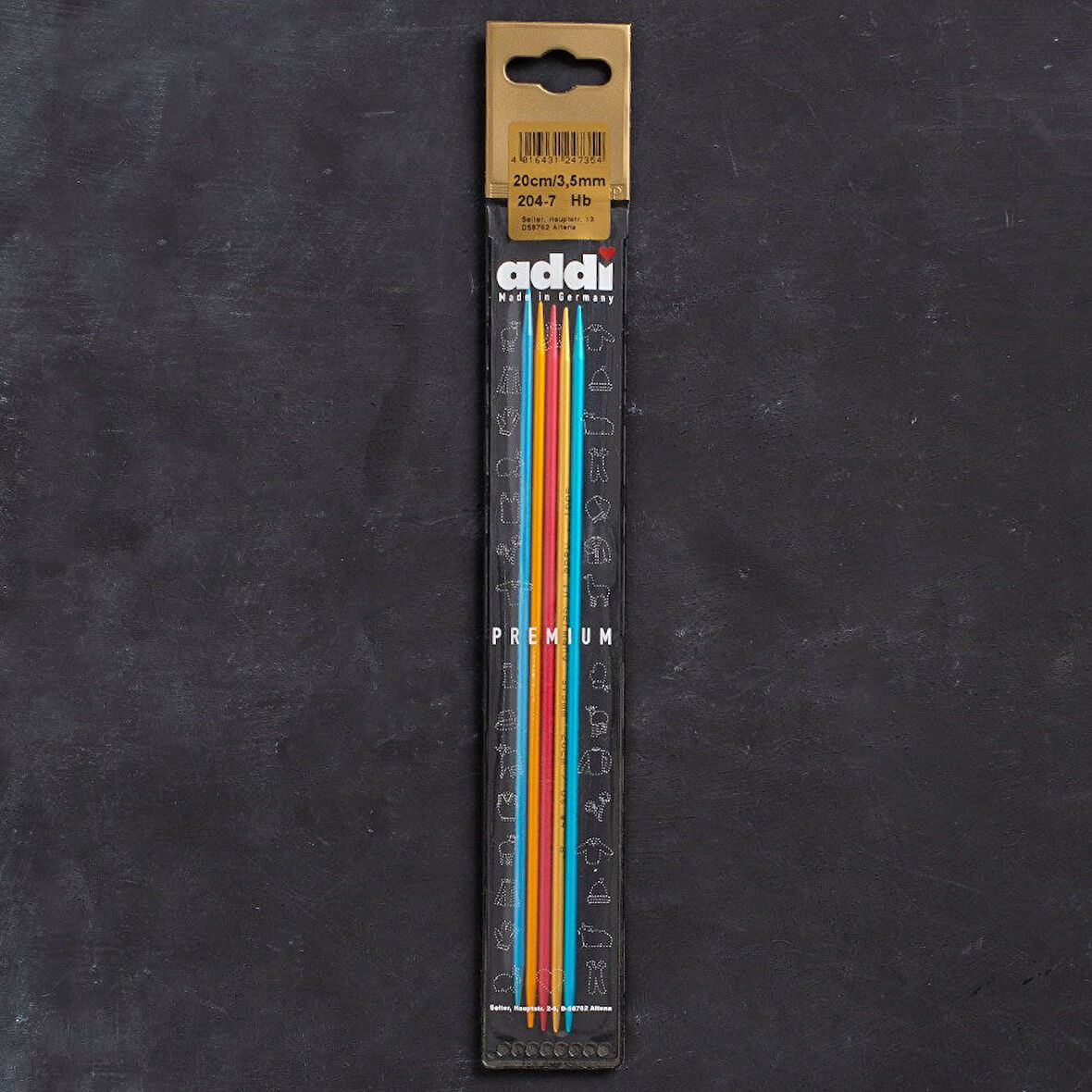 Addi Colibri 3,5mm 20cm Renkli Çorap Şişi - 204-7