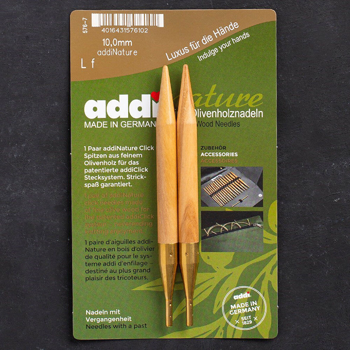 Addi Nature Olive Wood Click 10mm 13cm Misinalı Şi