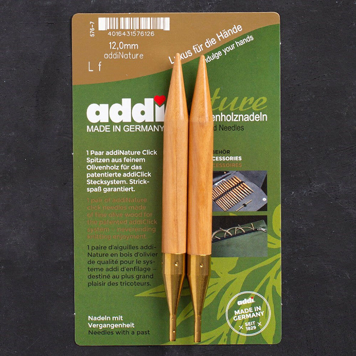 Addi Nature Olive Wood Click 12mm 14cm Misinalı Şi