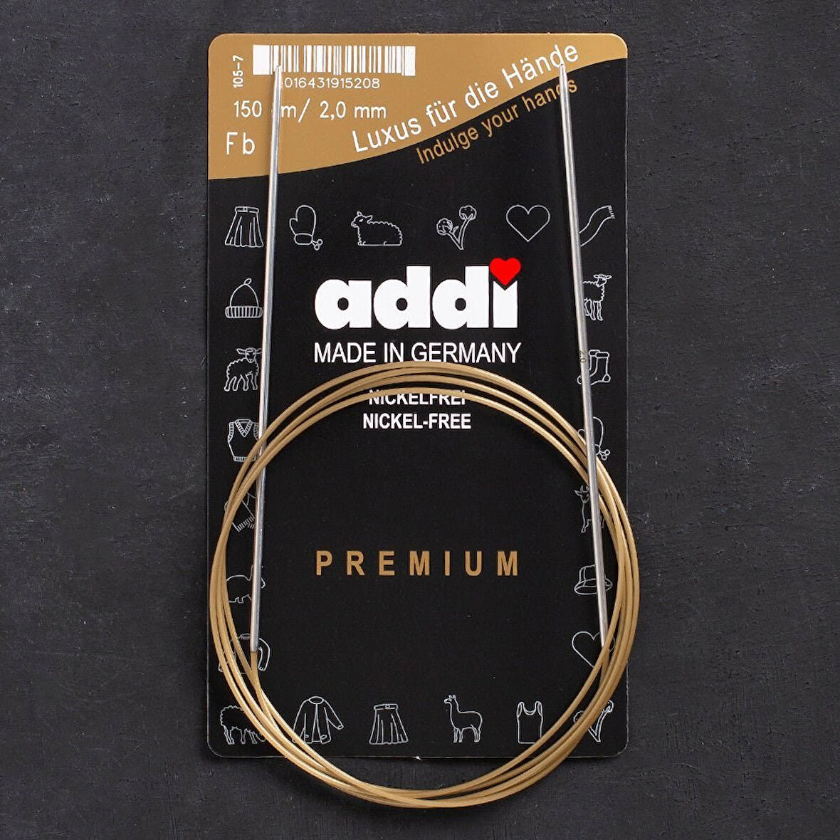 Addi 2mm 150cm Klasik Misinalı Şiş- 105-7