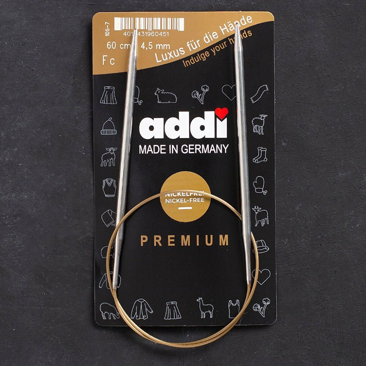 Addi 4,5mm 60cm Klasik Misinalı Şiş- 105-7