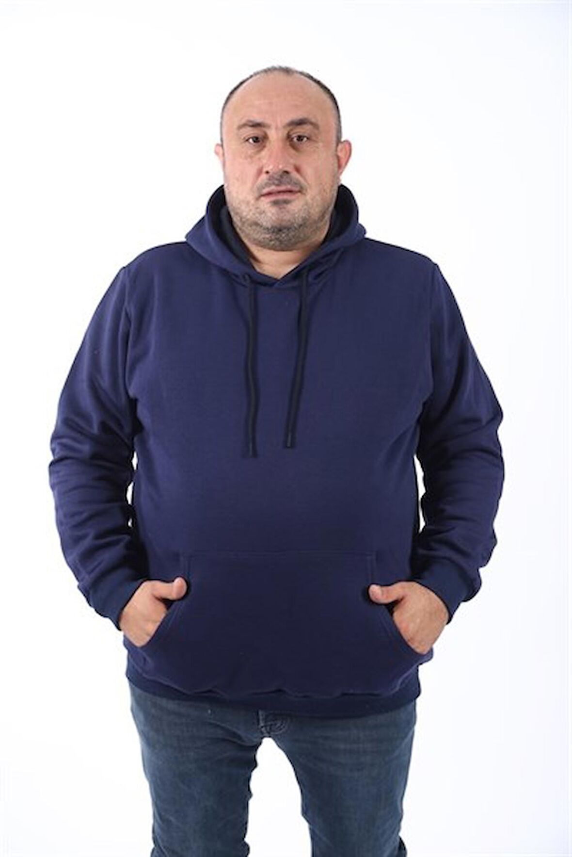 Starbattal Büyük Beden Erkek Basic Sweat Kapüşonlu 11700-73