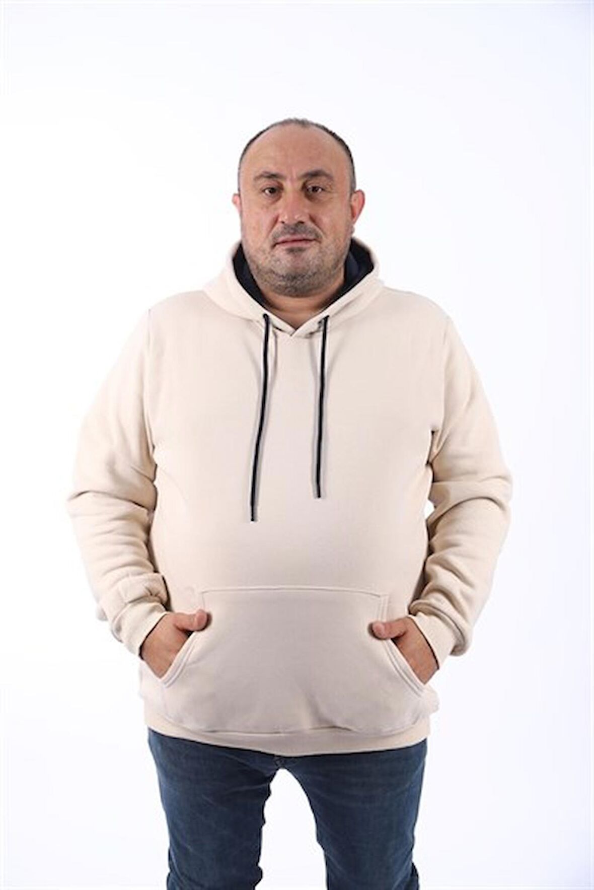 Starbattal Büyük Beden Erkek Basic Sweat Kapüşonlu 11700-129