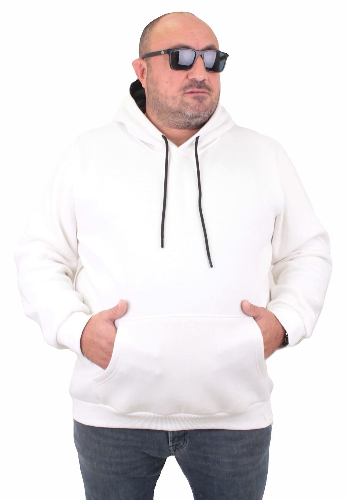 Starbattal Büyük Beden Erkek Basic Sweat Kapüşonlu 11700-4417