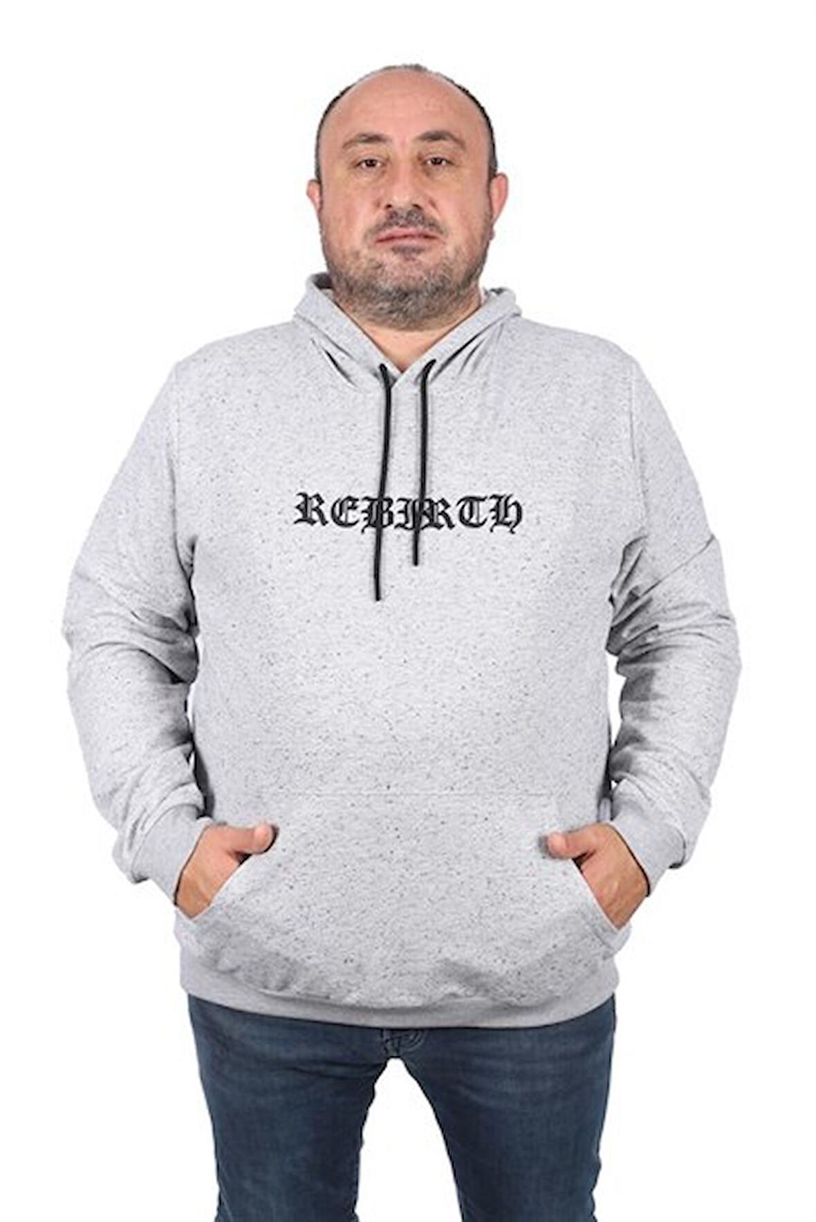 Starbattal Büyük Beden Sweatshirt Kapşonlu Rebirth 22701-1358