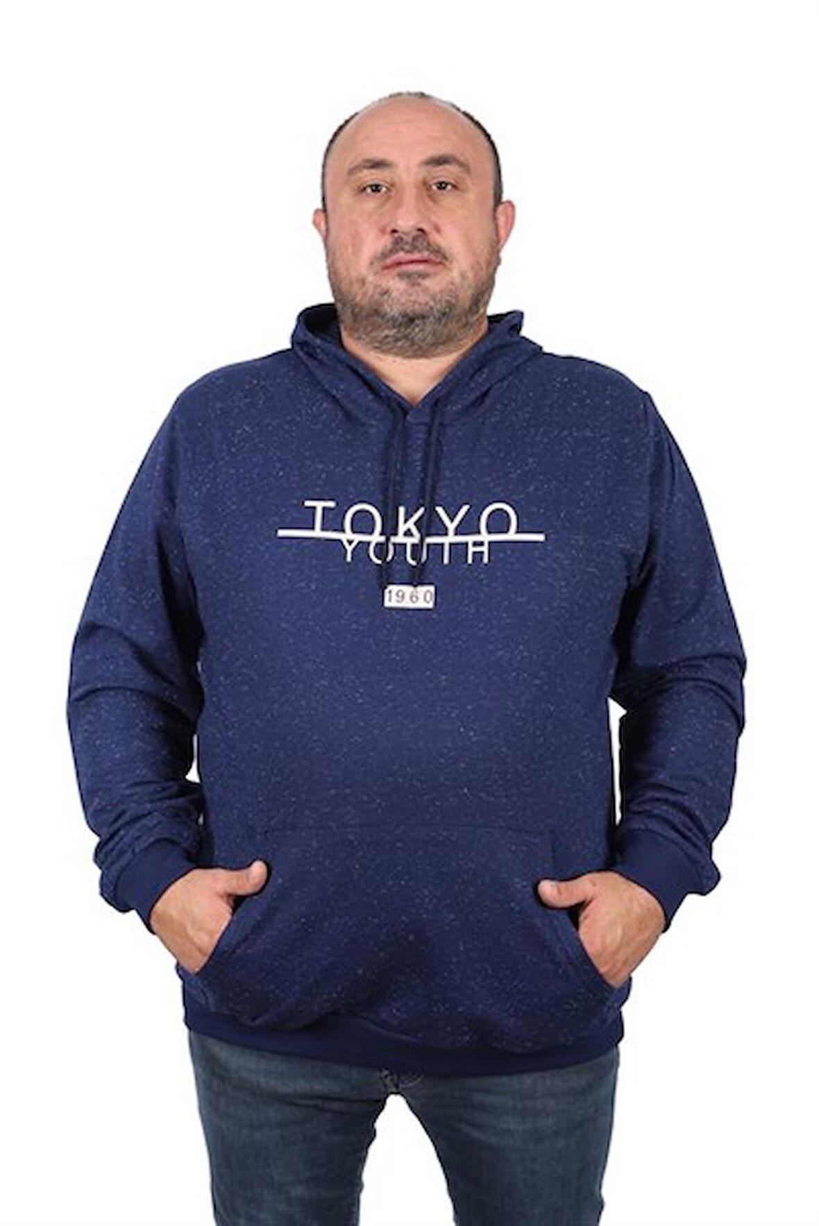 Starbattal Büyük Beden Erkek Sweat  Kapüsonlu Tokyo 22702-1310