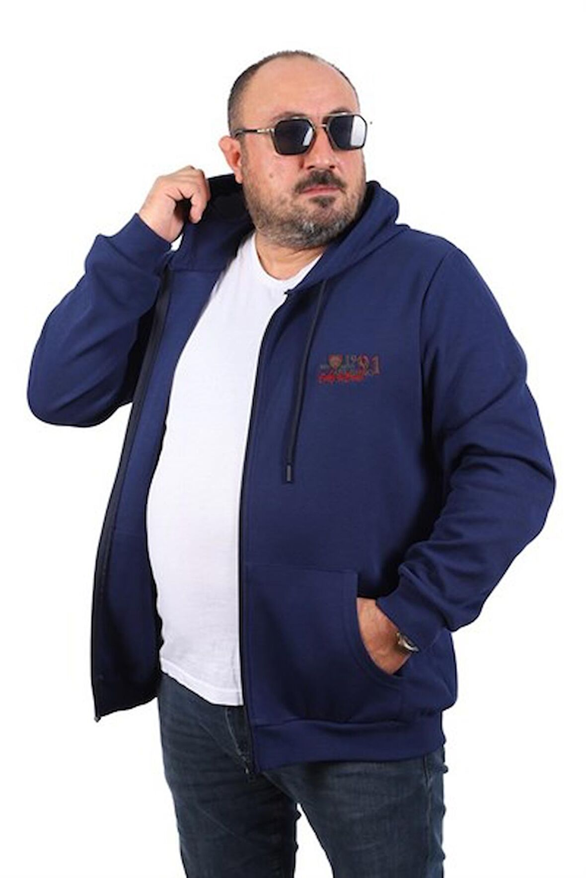 Starbattal Büyük Beden Sweat Kapüşon Ninety One 22724-1176