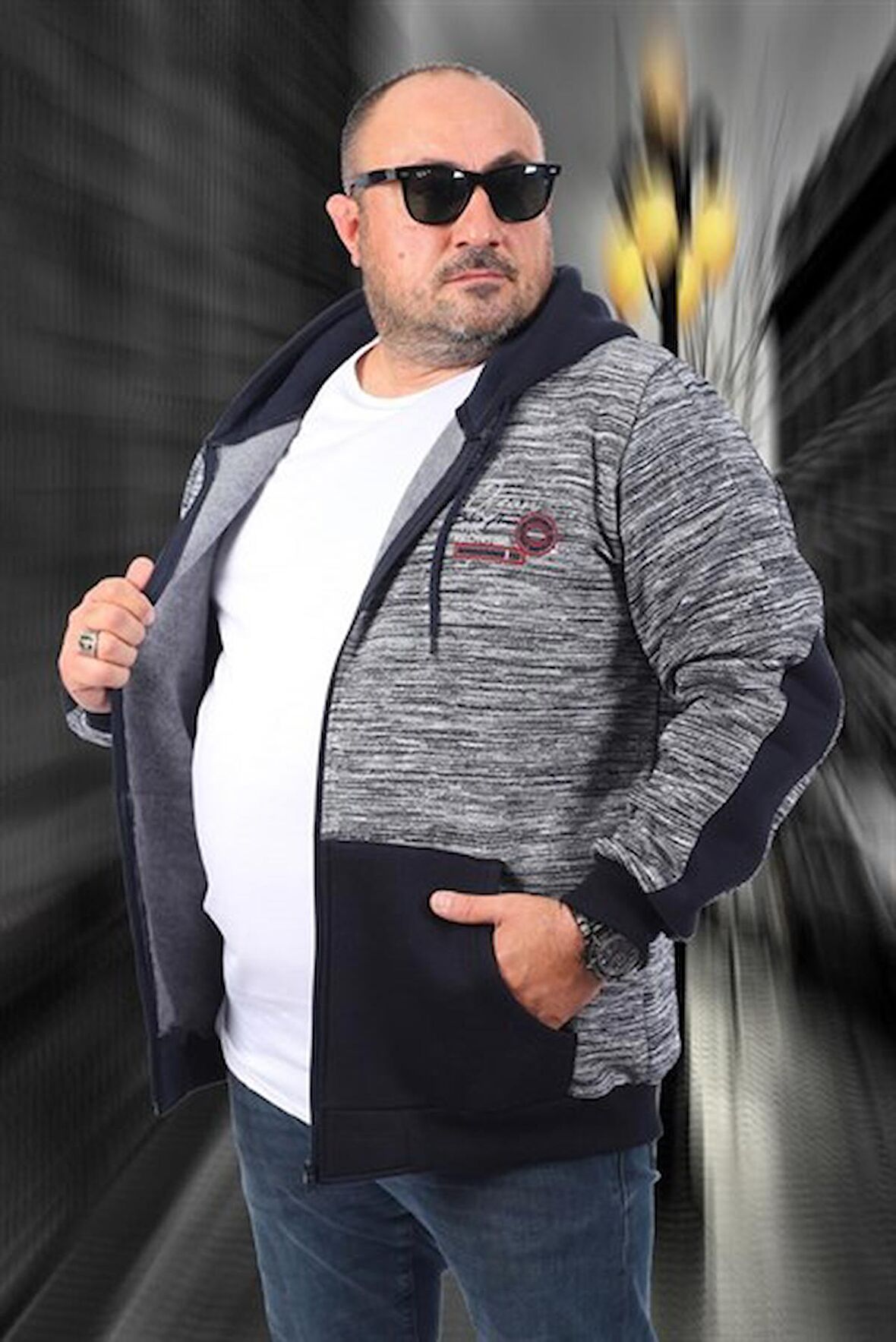 Starbattal Büyük Beden Erkek Sweat The Frontier 22726-4365