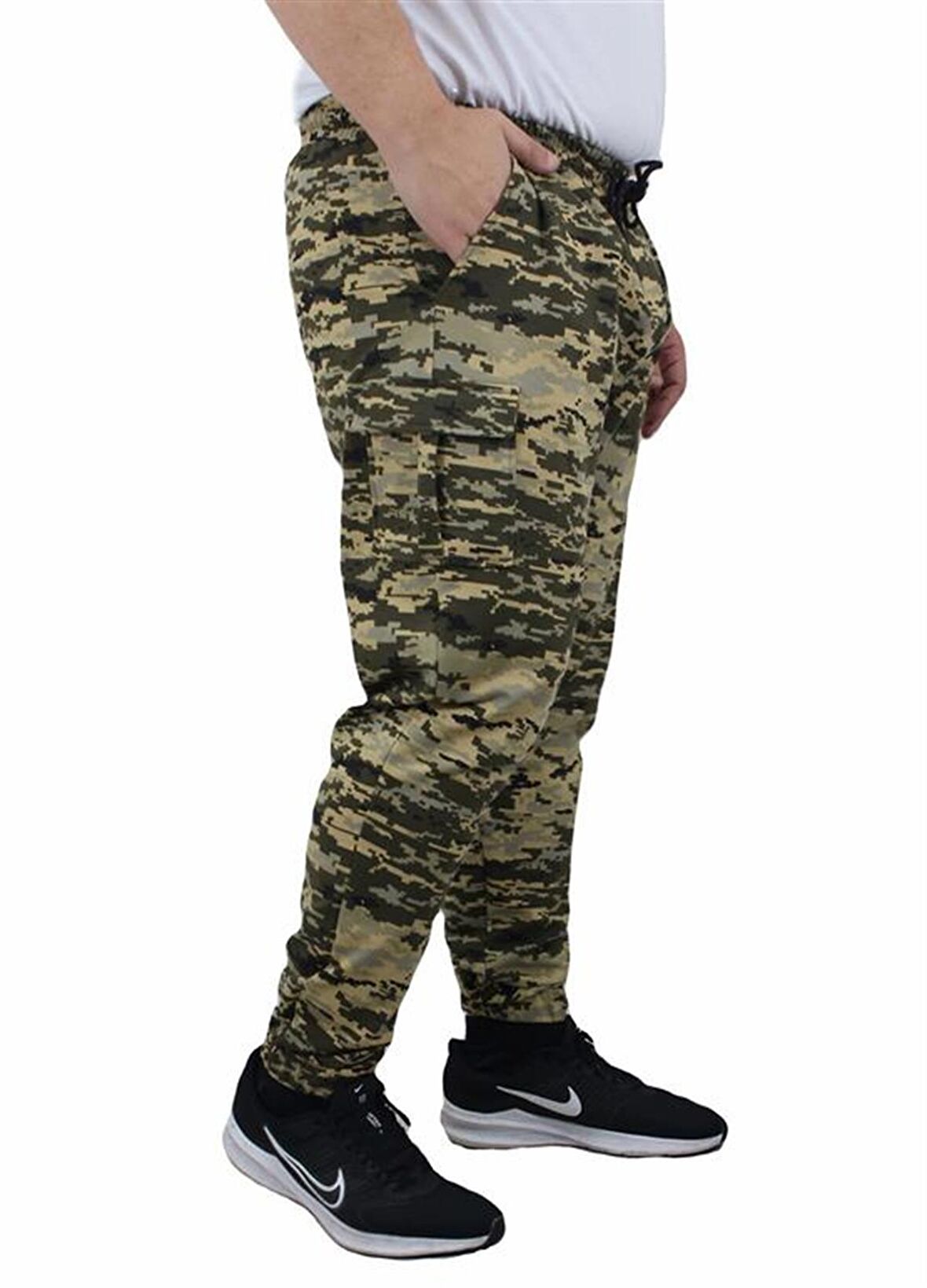 Starbattal Büyük Beden Commando Camouflage Erkek Esofman Altı 23501 Askeri Yeşil