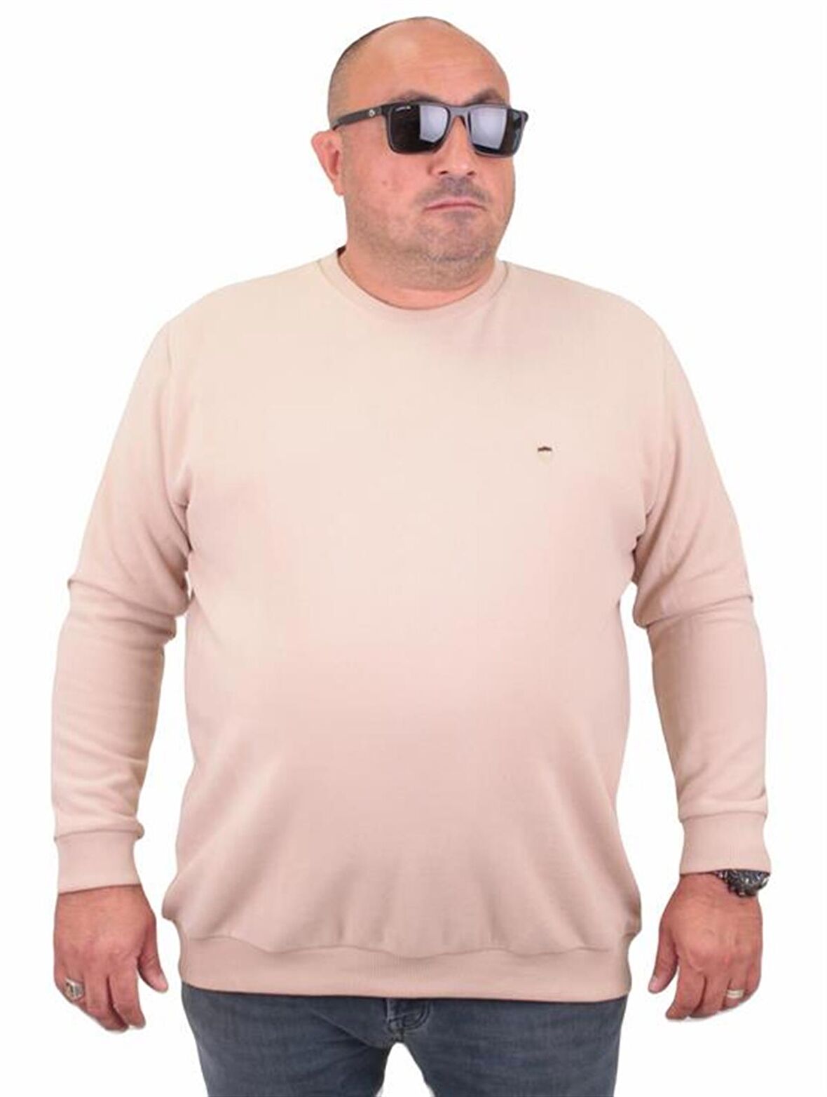 Starbattal Büyük Beden Selanik Classic Sweat 23200 BEJ
