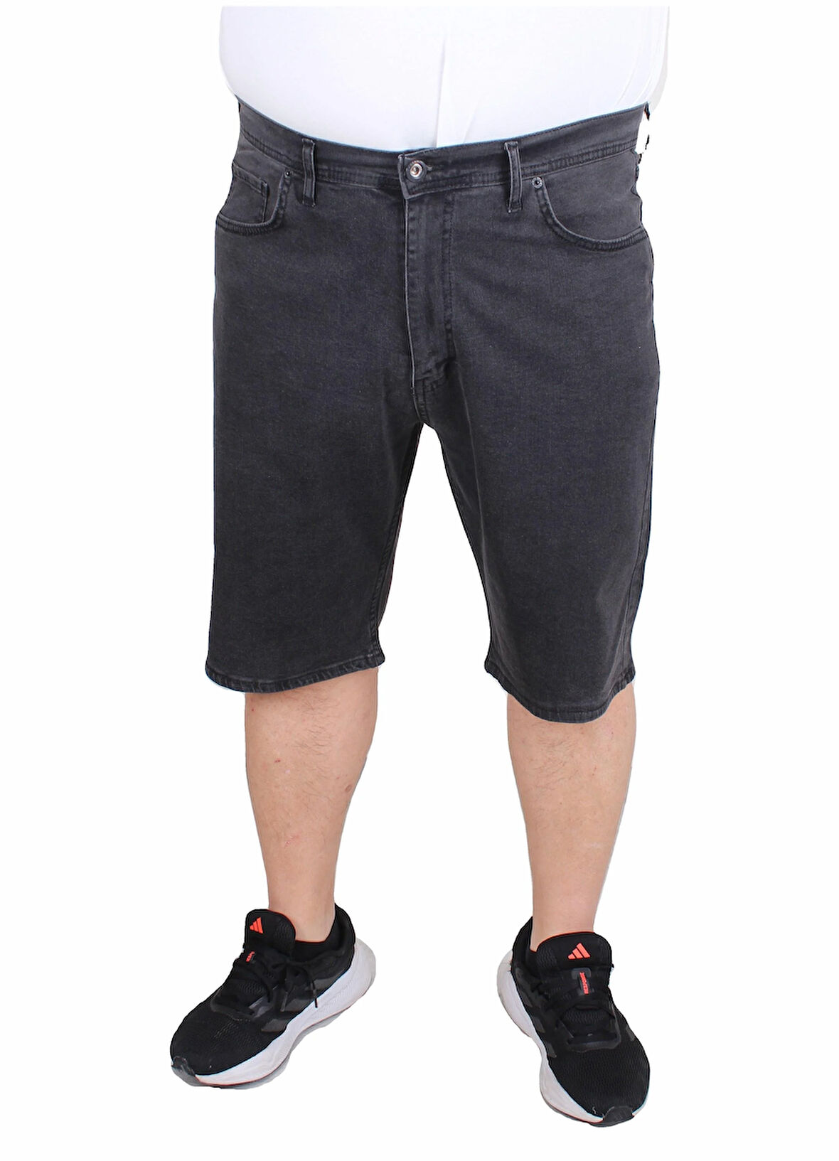 Starbattal Büyük Beden Kot Kapri Power Lycra Comero 11913 FUME