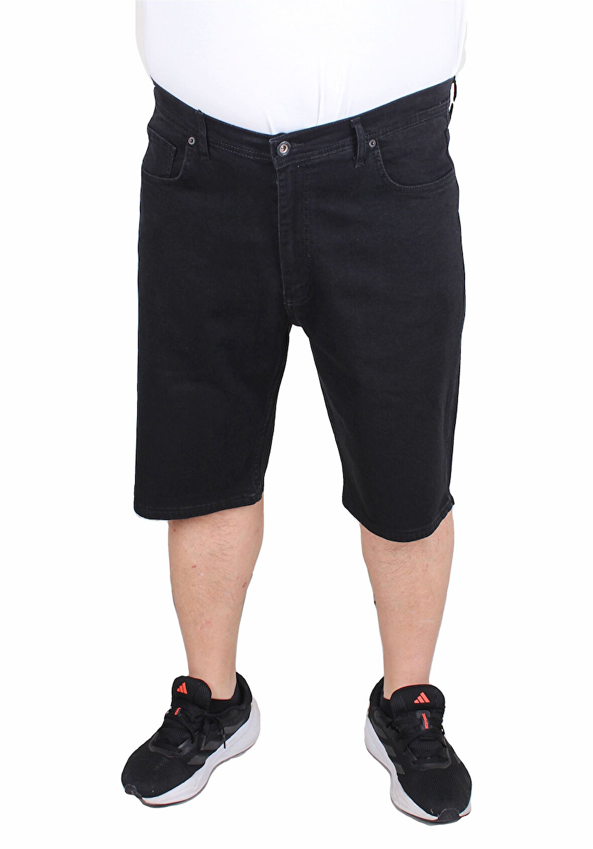 Starbattal Büyük Beden Kot Kapri Power Lycra Comero 11913 SIYAH