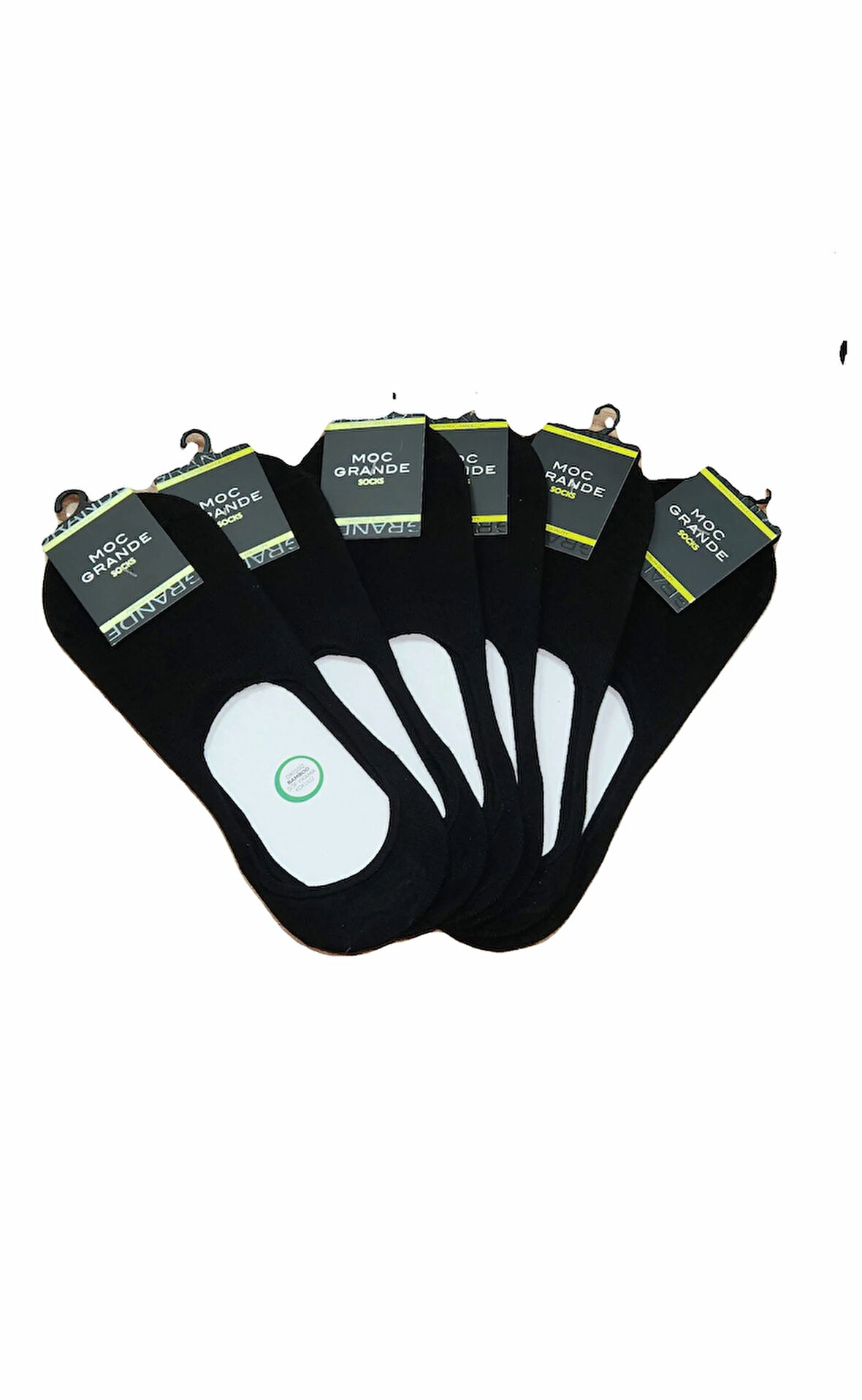 Starbattal Erkek Büyük Beden Bambu Dikişsiz Babet Çorap 11920 SIYAH