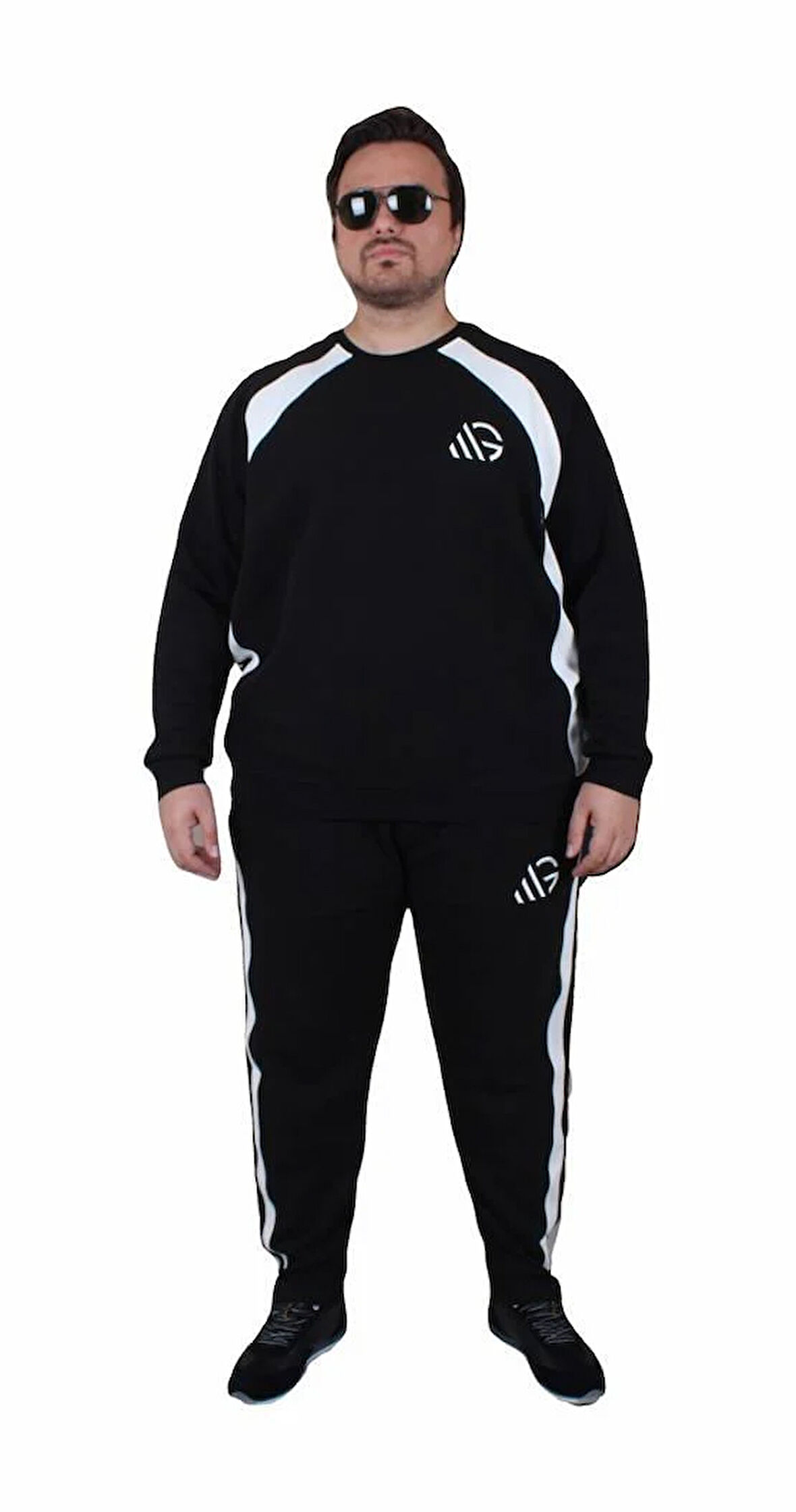 Starbattal Büyük Beden Eşofman Takım Piezas TK25602 SIYAH