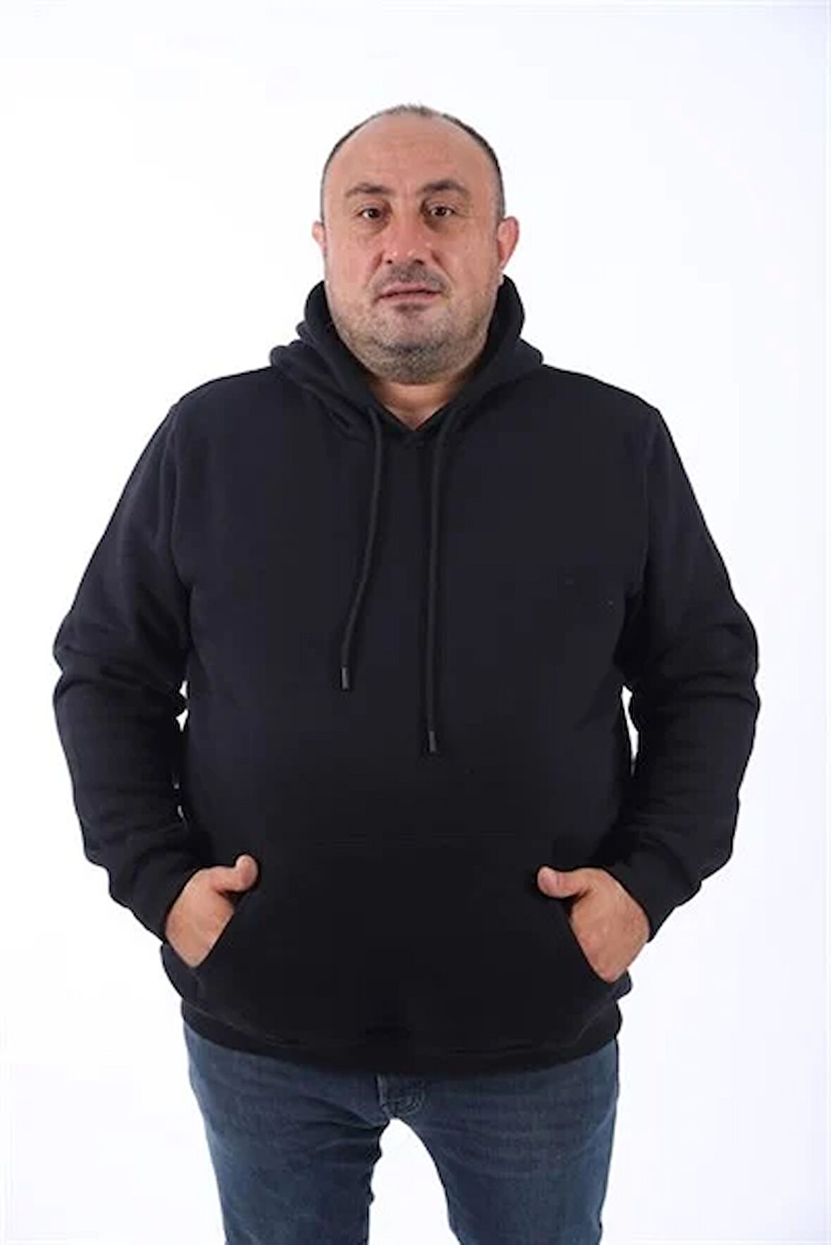 Starbattal Büyük Beden Erkek Basic Sweat Kapüşonlu 11700-45