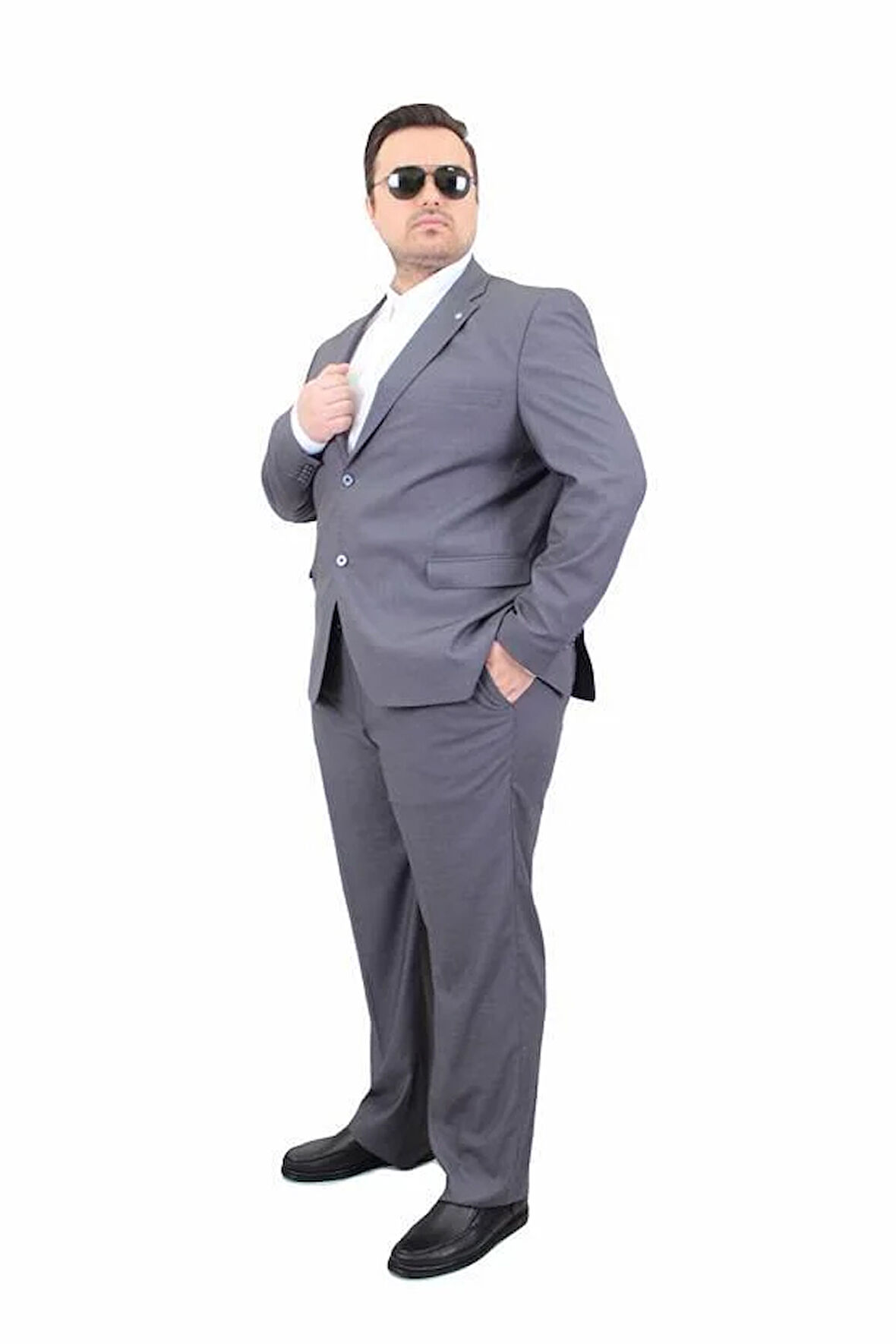 Starbattal Erkek Büyük Beden 6 Drop Takım Elbise PARIS 071010 FUME