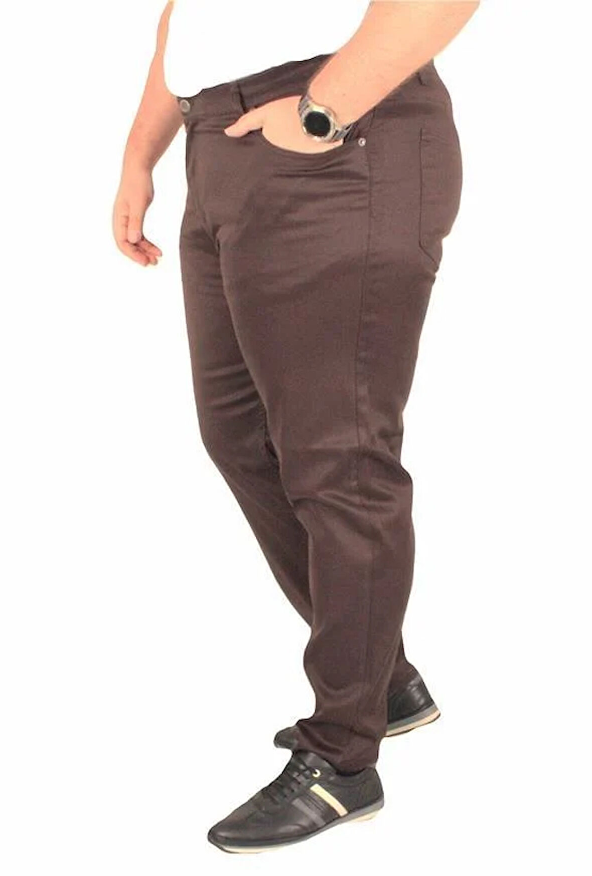 Starbattal Büyük Beden Klasik 5 Cep Pantolon Montana 11917 KAHVERENGİ