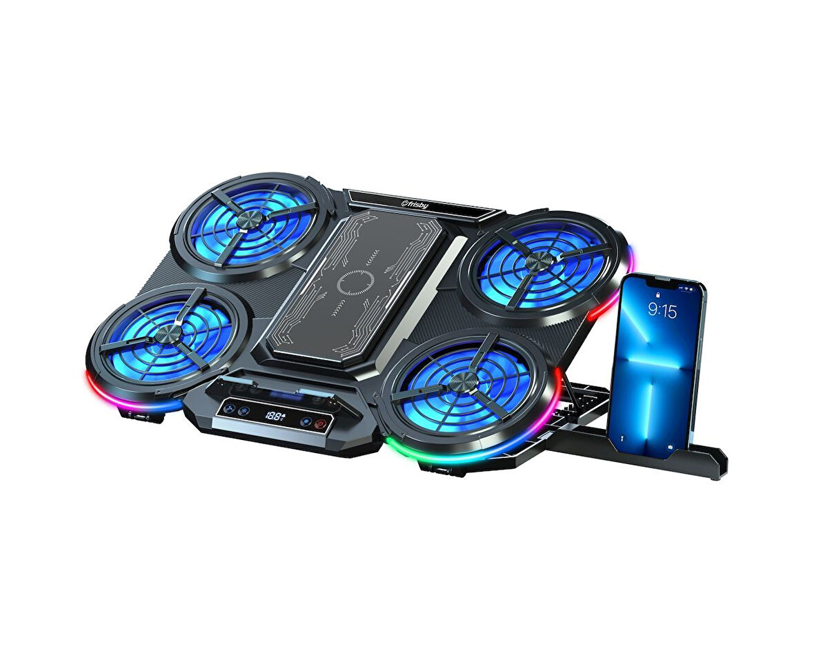 Frisby FNC-5270ST 1*80+4*100 fanlı notebook RGB stand