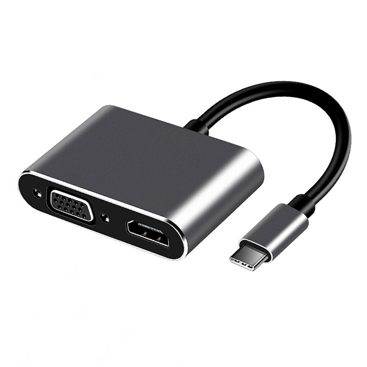 Frisby FA-7678C Usb Tip-C=>Hdmi+Vga çevirici (Giriş:Usb Tip-C => Çıkış:Hdmi+Vga+ Pd Şarj)