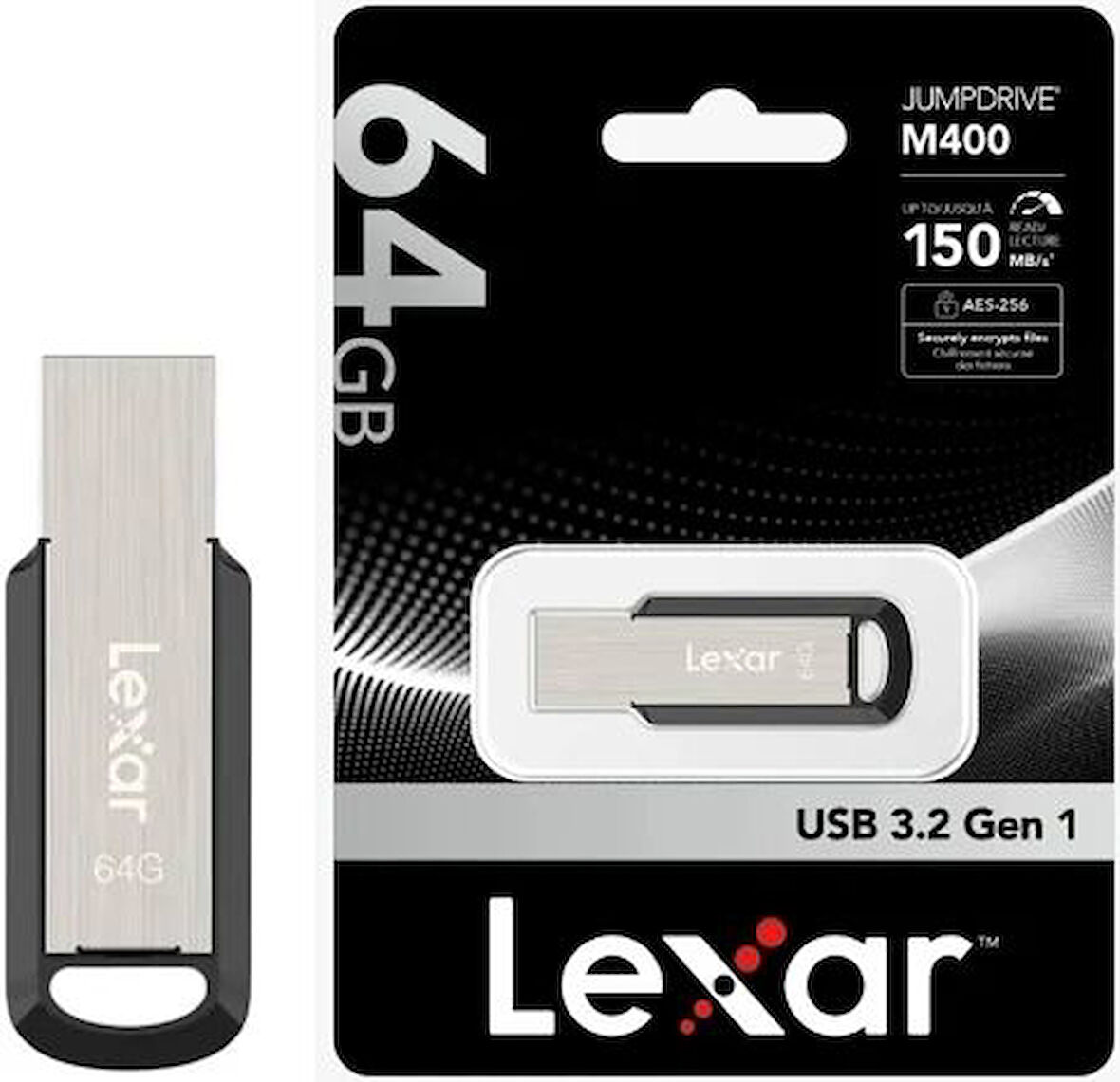 Lexar 64Gb M400 Jumpdrive Usb3.2 150MB/s LJDM400064G-BNBNG