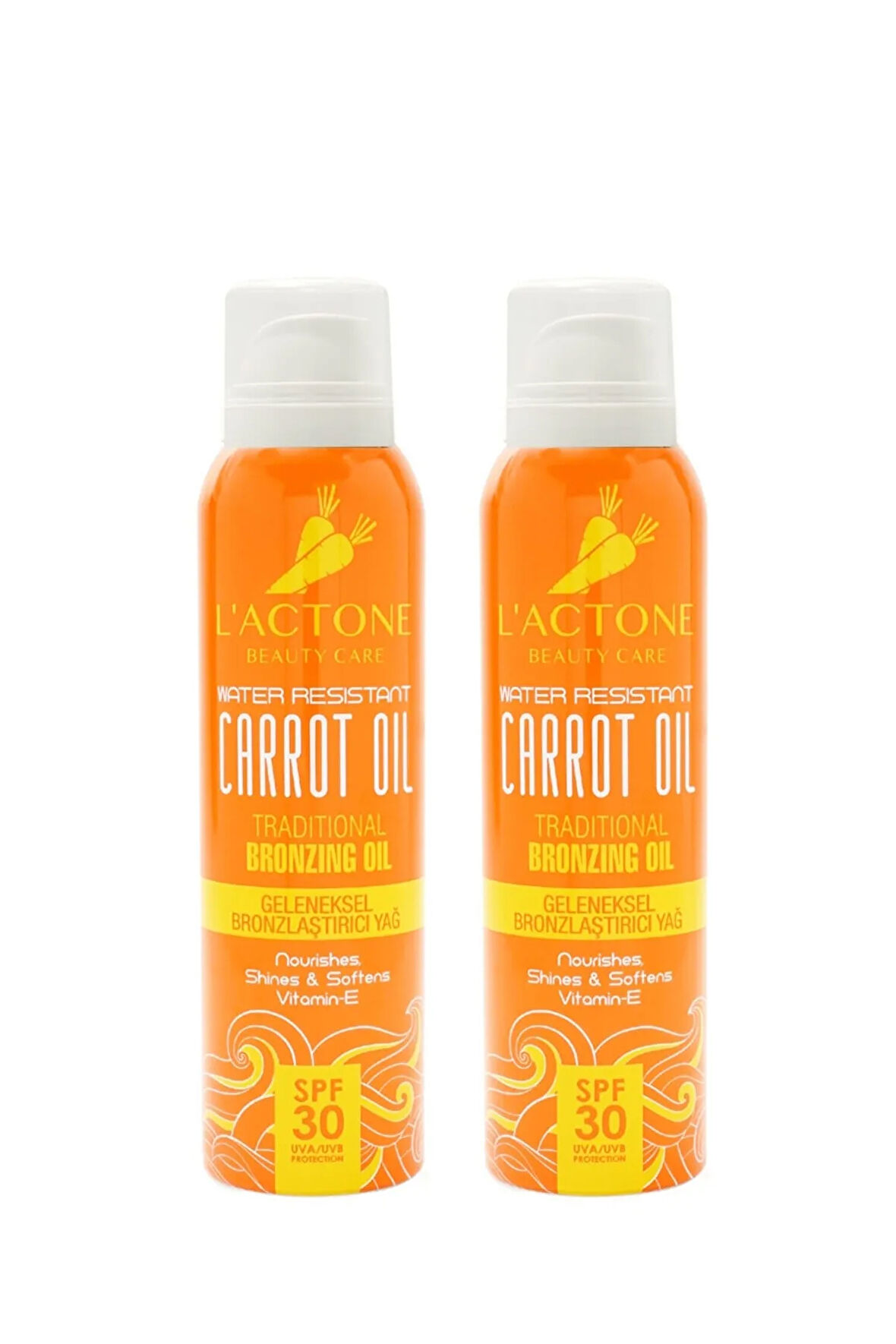 Bronzlaştırıcı Havuç Yağı Seti 30 Spf 150 ml 2'li