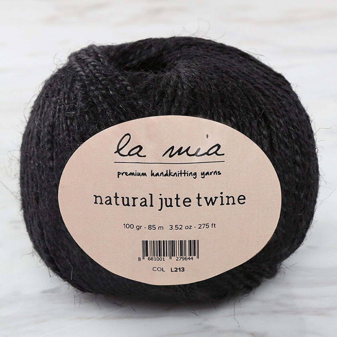 Sylar La Mia Natural Jute Twine 100 gr Siyah Jüt İp - L213 - 34104