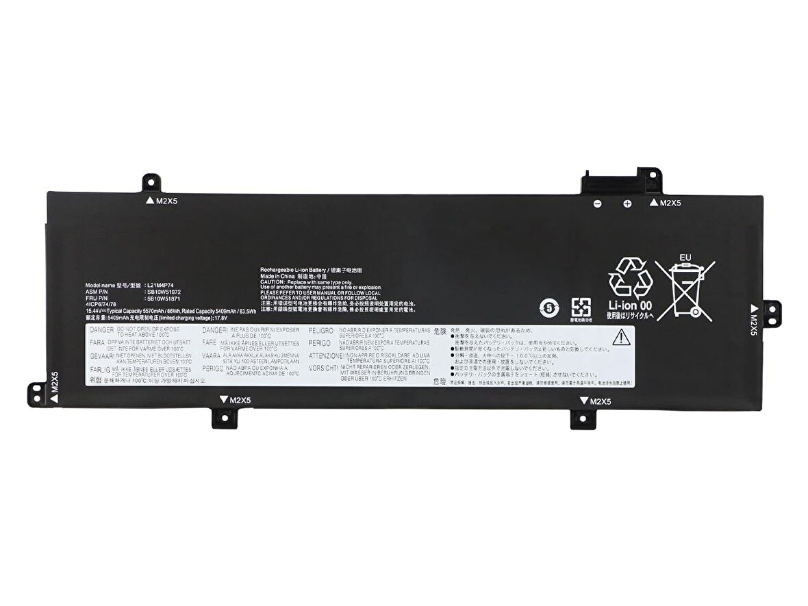 RETRO Lenovo ThinkPad T16 Gen1, L21M4P74 Notebook Bataryası