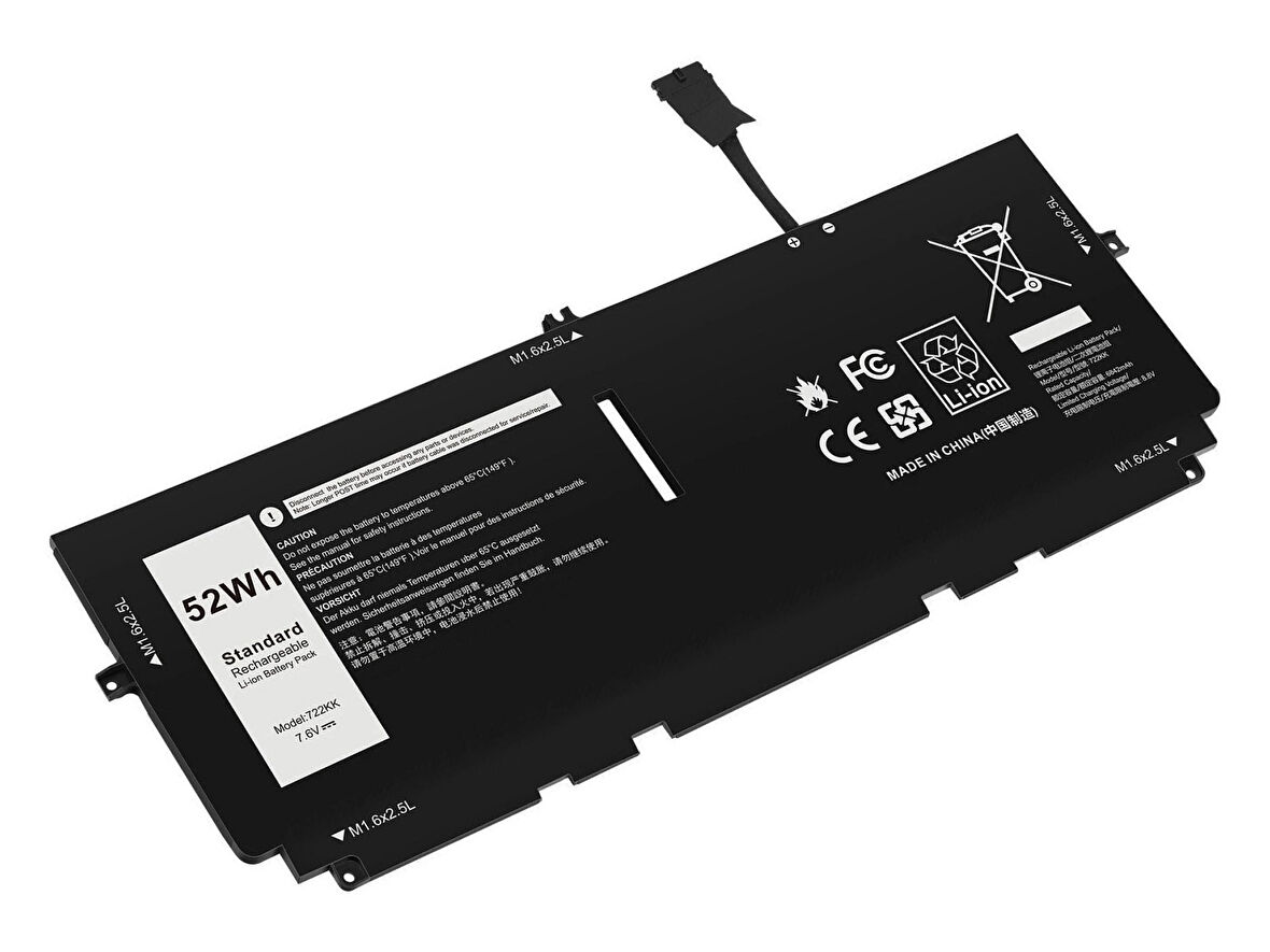 RETRO Dell XPS 9300, 722KK Notebook Bataryası