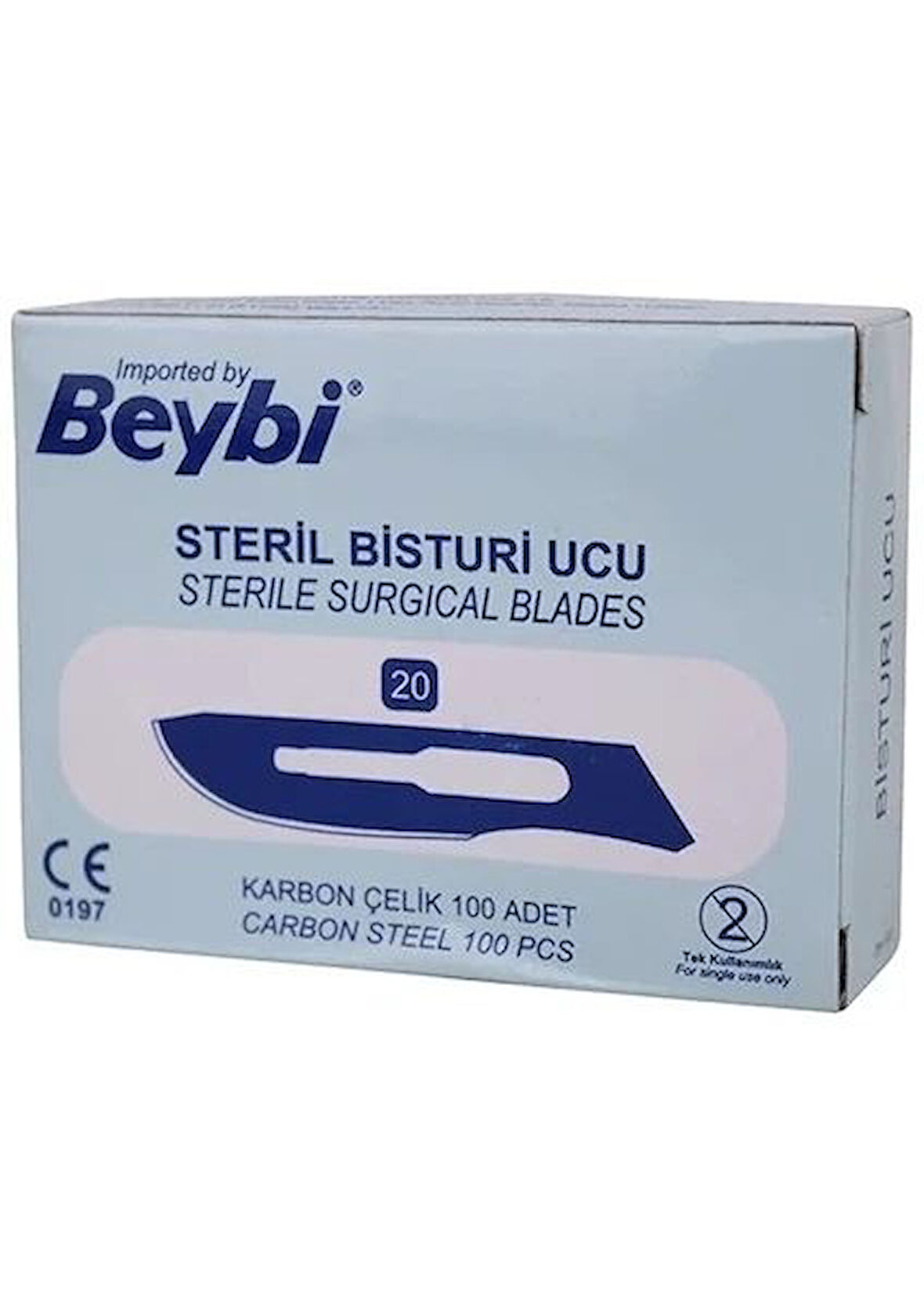 Beybi No:11 Steril Bistüri Ucu-karbon çelik 100 adet