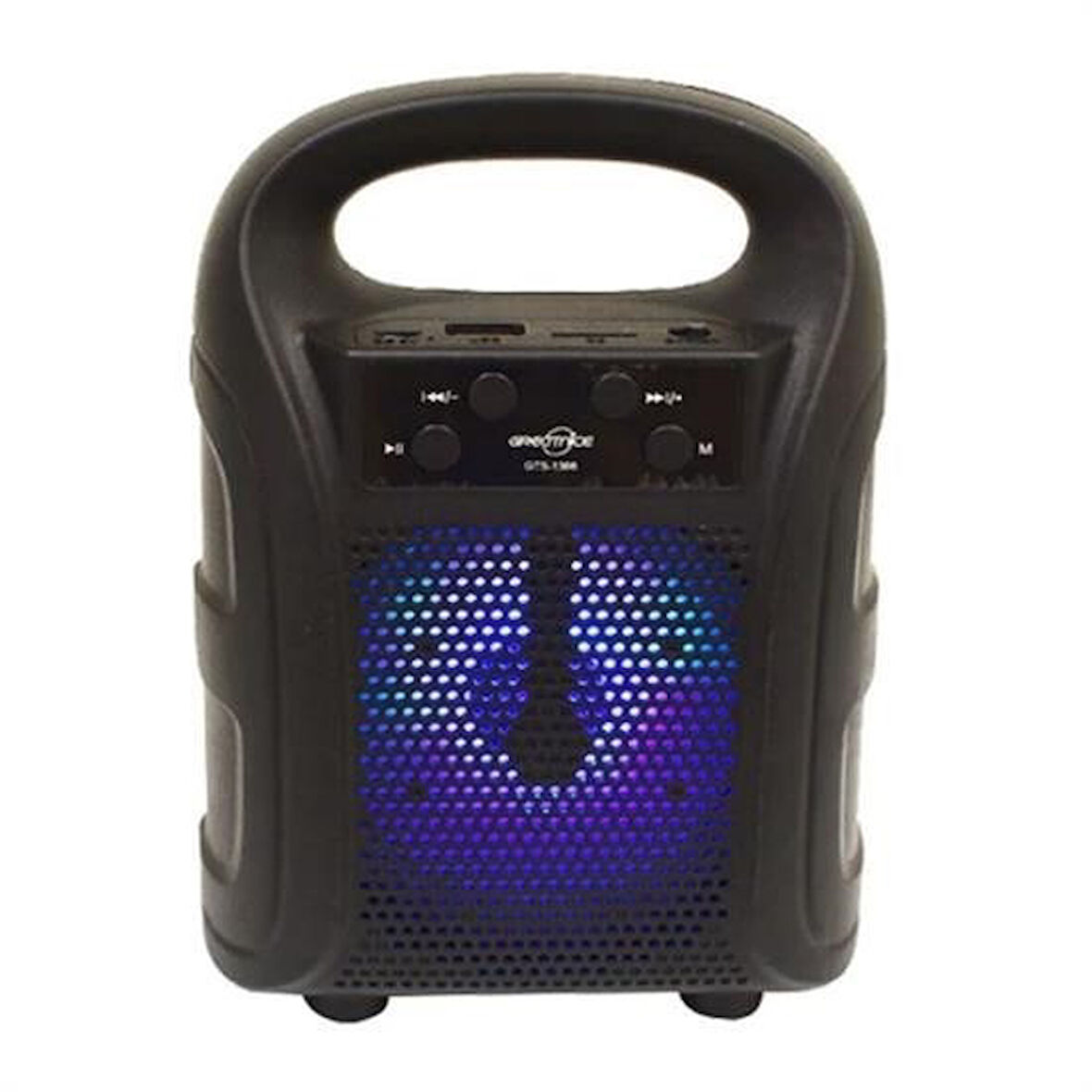 Sylar Tutmalı Mini Hoparlör Işıklı Taşınabilir Bluetooth Wireless Radyolu Sd Kart ve USB Girişli Hoparlör