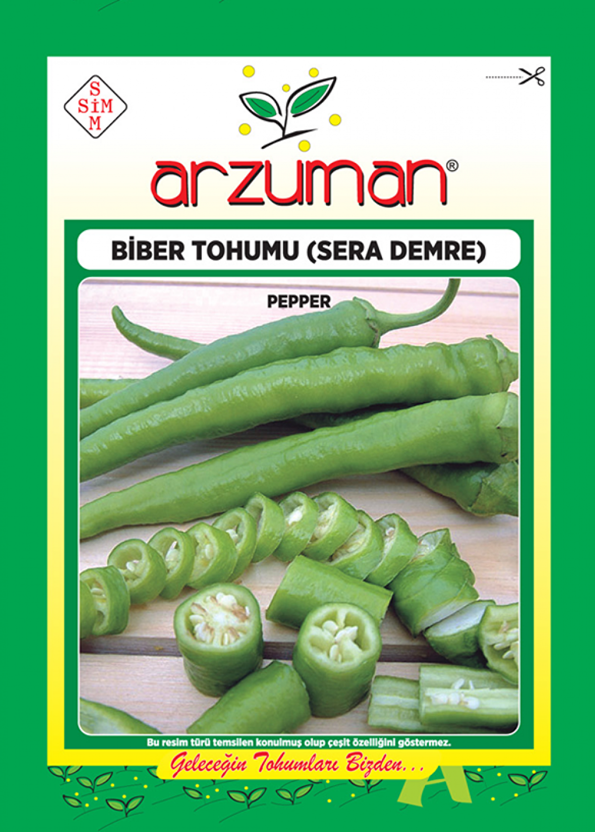 DEMRE BİBER TOHUMU 10 GR ORT 1200 AD TOHUM